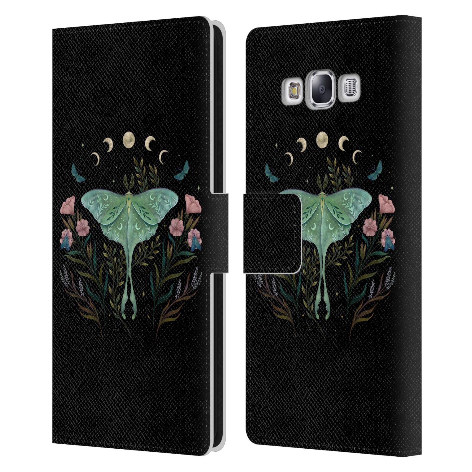 EPISODIC DRAWING ILLUSTRATION ANIMALS LEATHER BOOK CASE FOR SAMSUNG PHONES 3