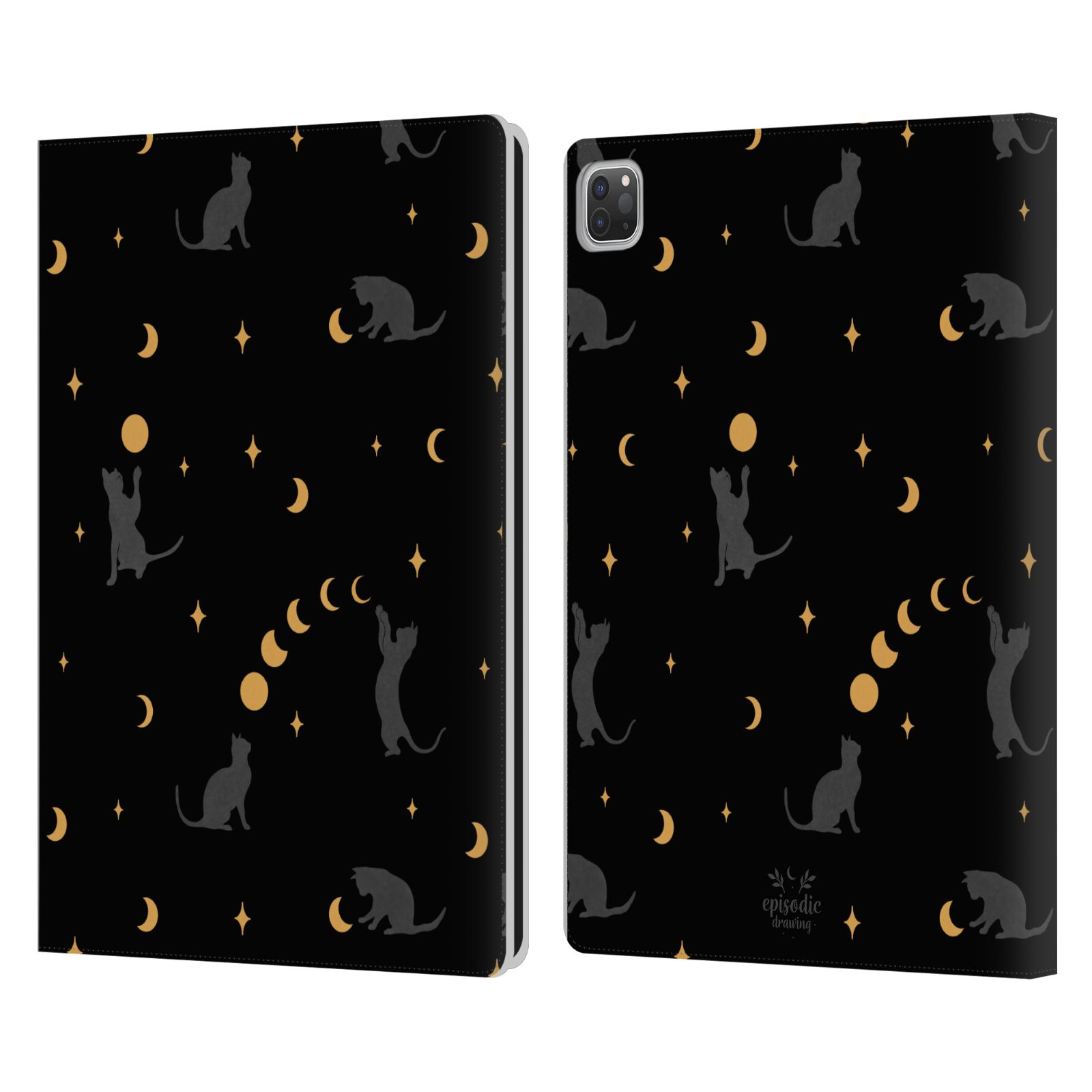 OFFICIAL EPISODIC DRAWING SPOOKY PATTERNS LEATHER BOOK CASE FOR APPLE iPAD - Picture 9 of 16