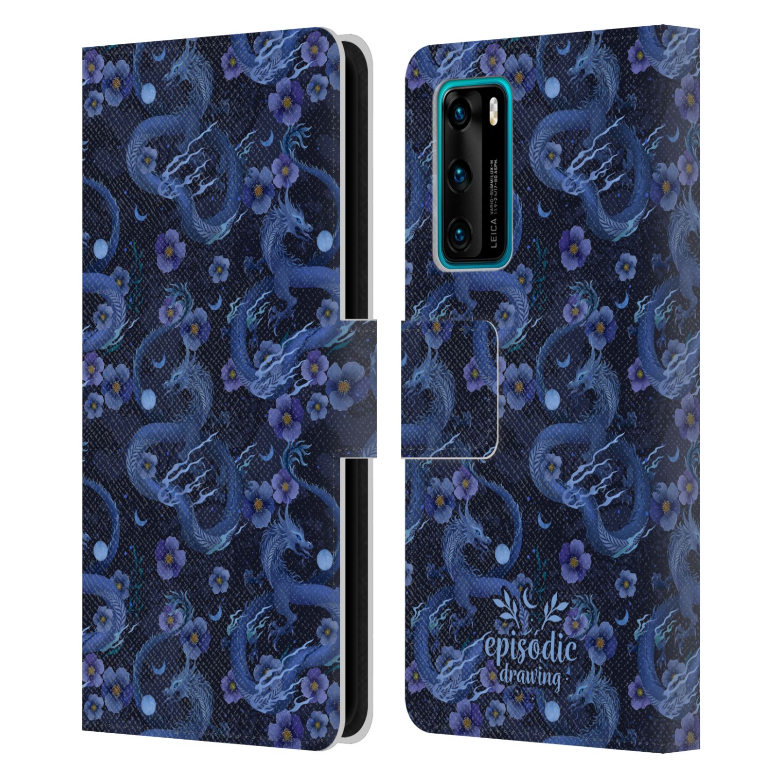 OFFICIAL EPISODIC DRAWING SPOOKY PATTERNS LEATHER BOOK CASE FOR HUAWEI PHONES - 第 11/11 張圖片