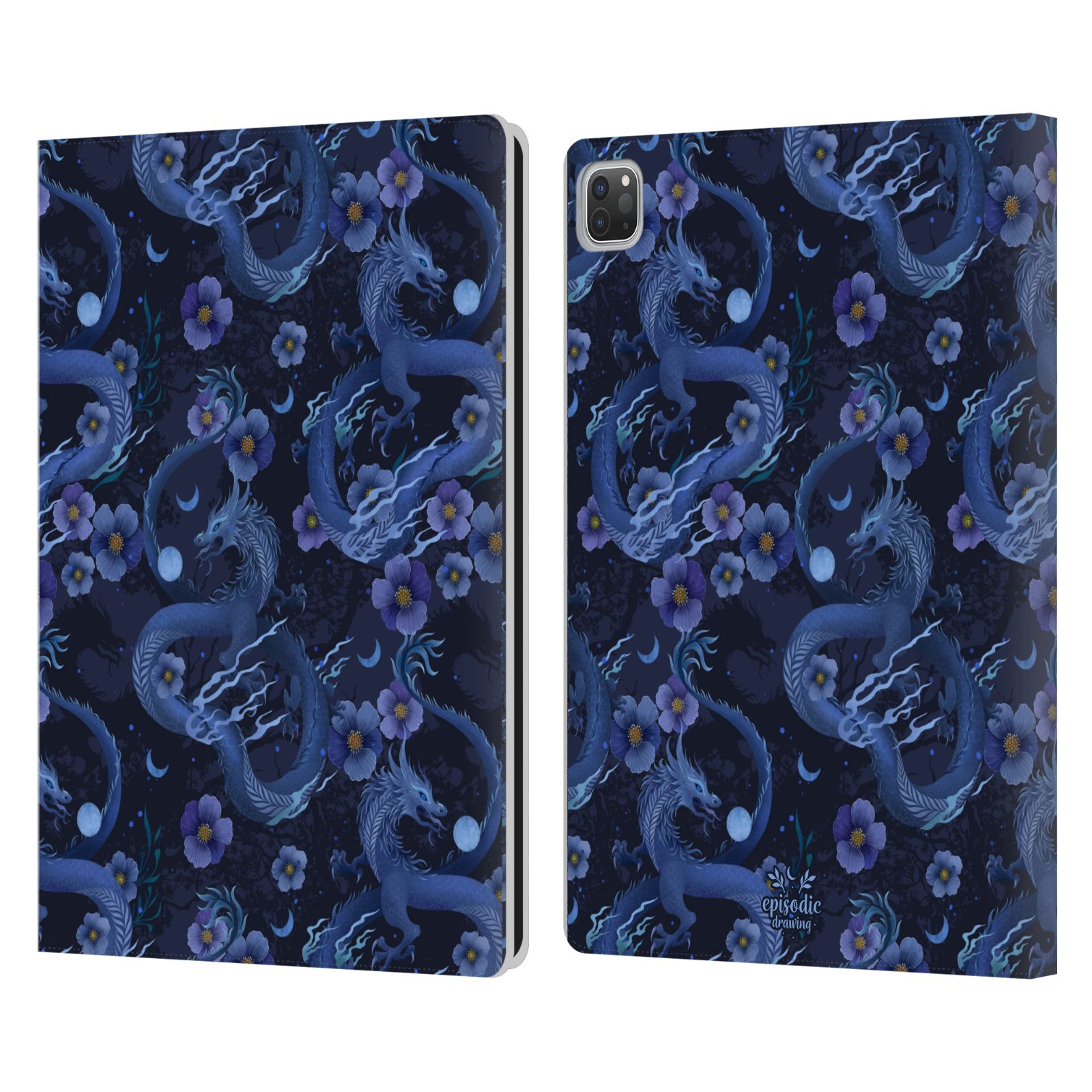 OFFICIAL EPISODIC DRAWING SPOOKY PATTERNS LEATHER BOOK CASE FOR APPLE iPAD - Picture 11 of 16