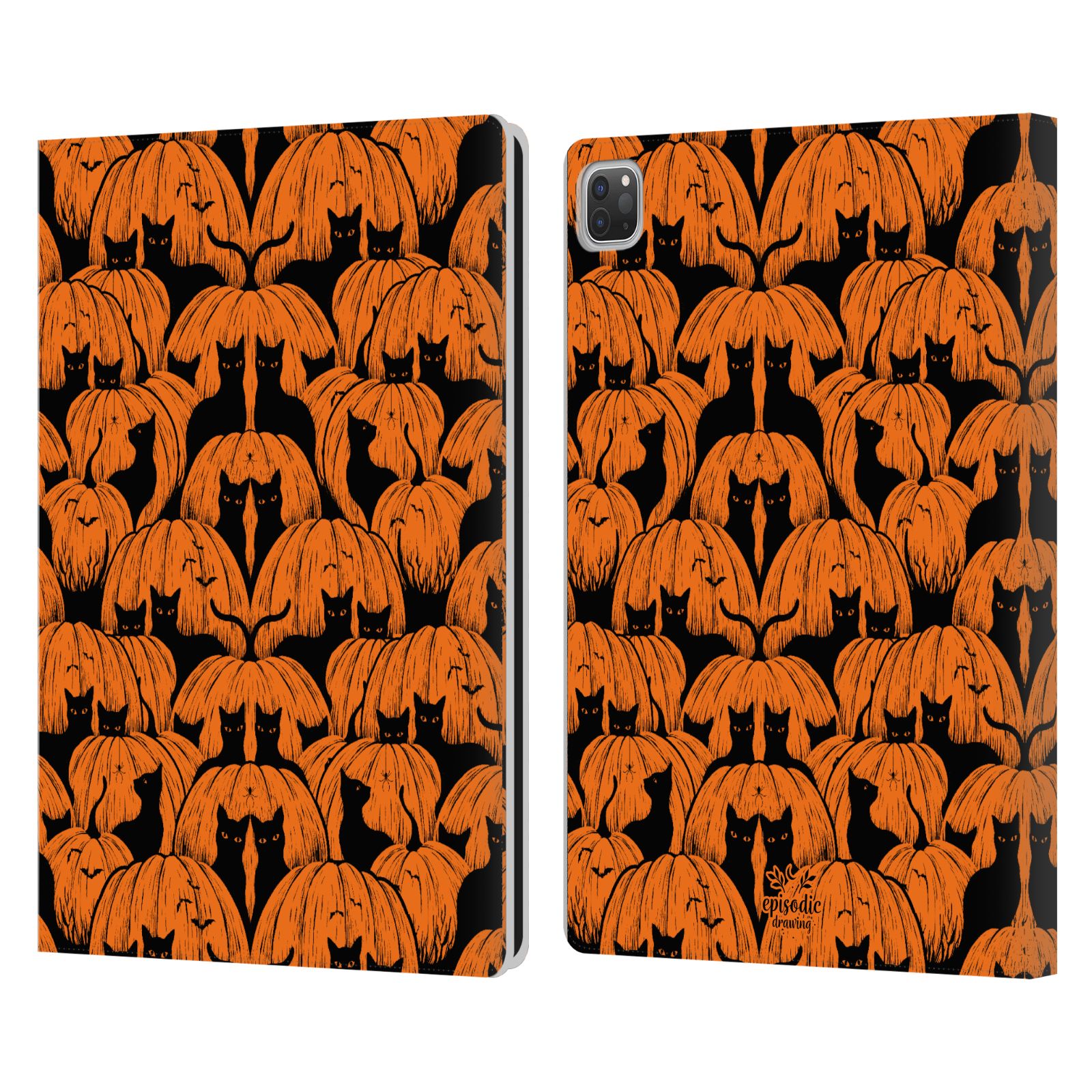 OFFICIAL EPISODIC DRAWING SPOOKY PATTERNS LEATHER BOOK CASE FOR APPLE iPAD - Picture 13 of 16