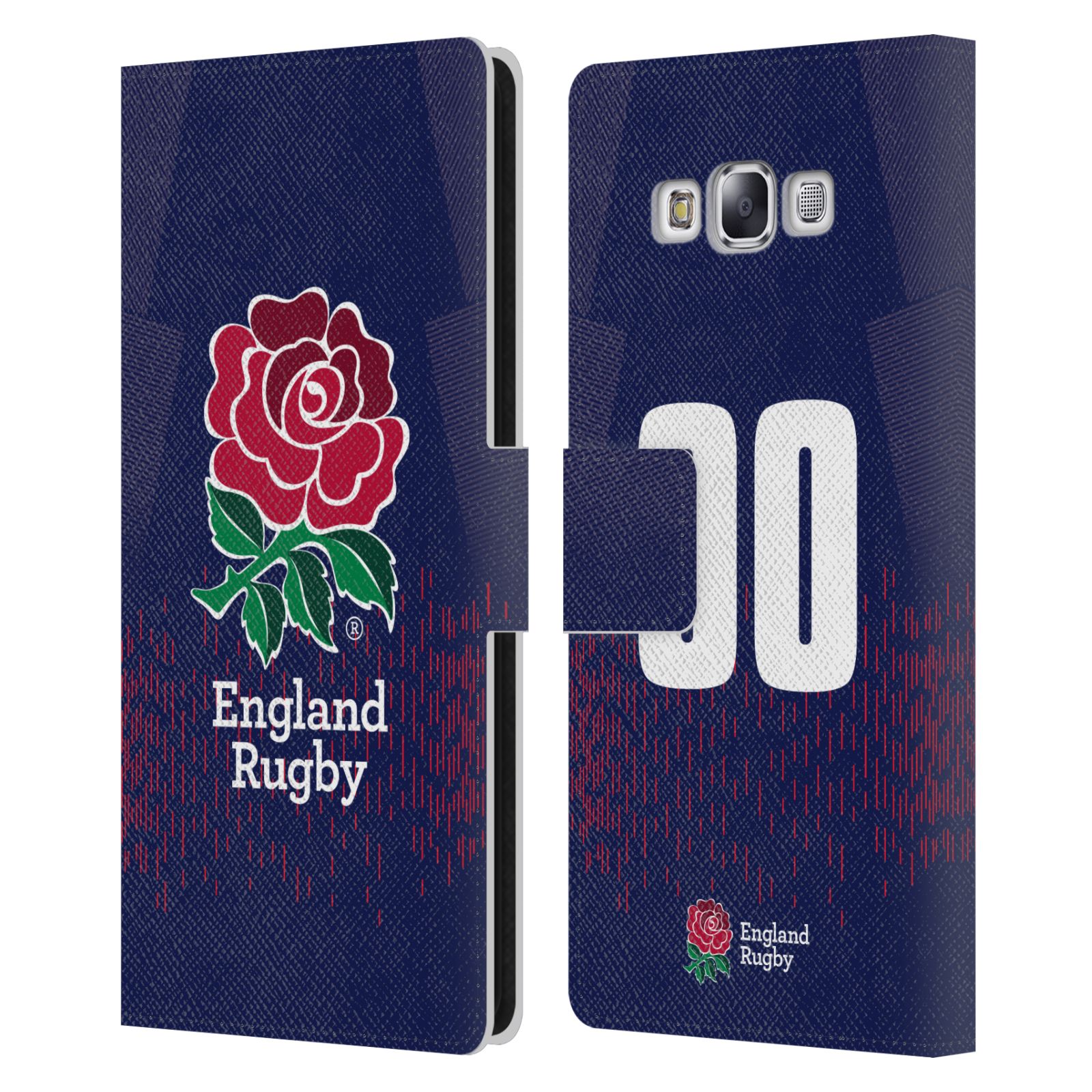 CUSTOM ENGLAND RUGBY UNION 2023/24 KIT LEATHER BOOK CASE FOR SAMSUNG PHONES 3 - Picture 7 of 8