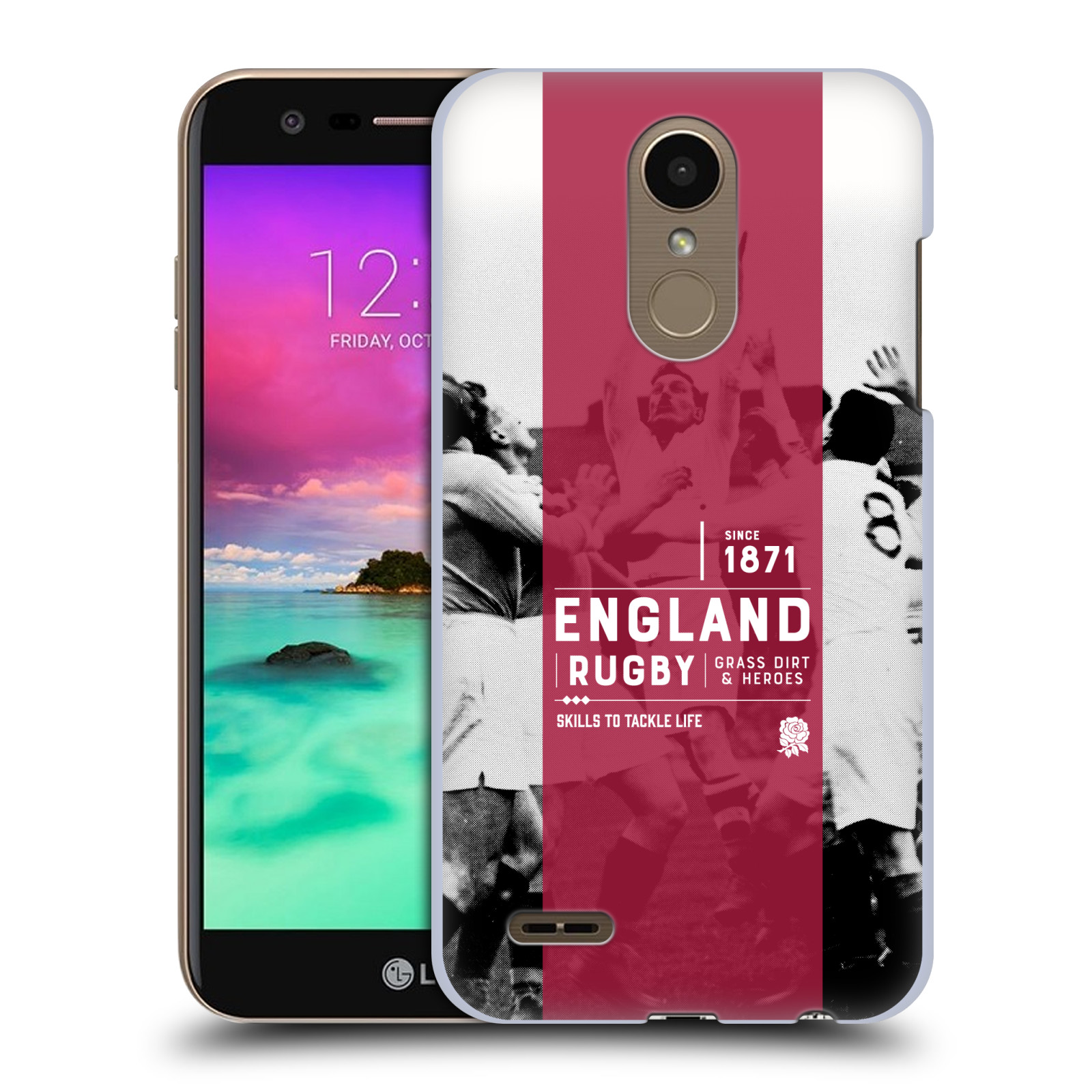 OFFICIAL ENGLAND RUGBY UNION HERITAGE HARD BACK CASE FOR LG PHONES 1 - 第 15/15 張圖片
