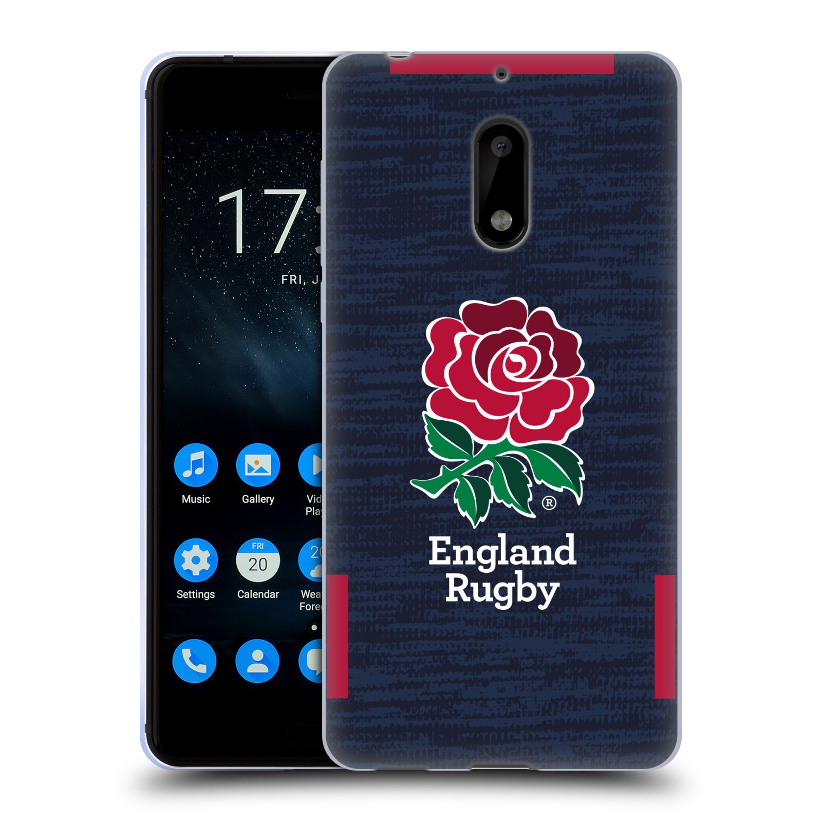 OFFICIAL ENGLAND RUGBY UNION 2020/21 CREST KIT SOFT GEL CASE FOR NOKIA PHONES 1 - 第 8/9 張圖片