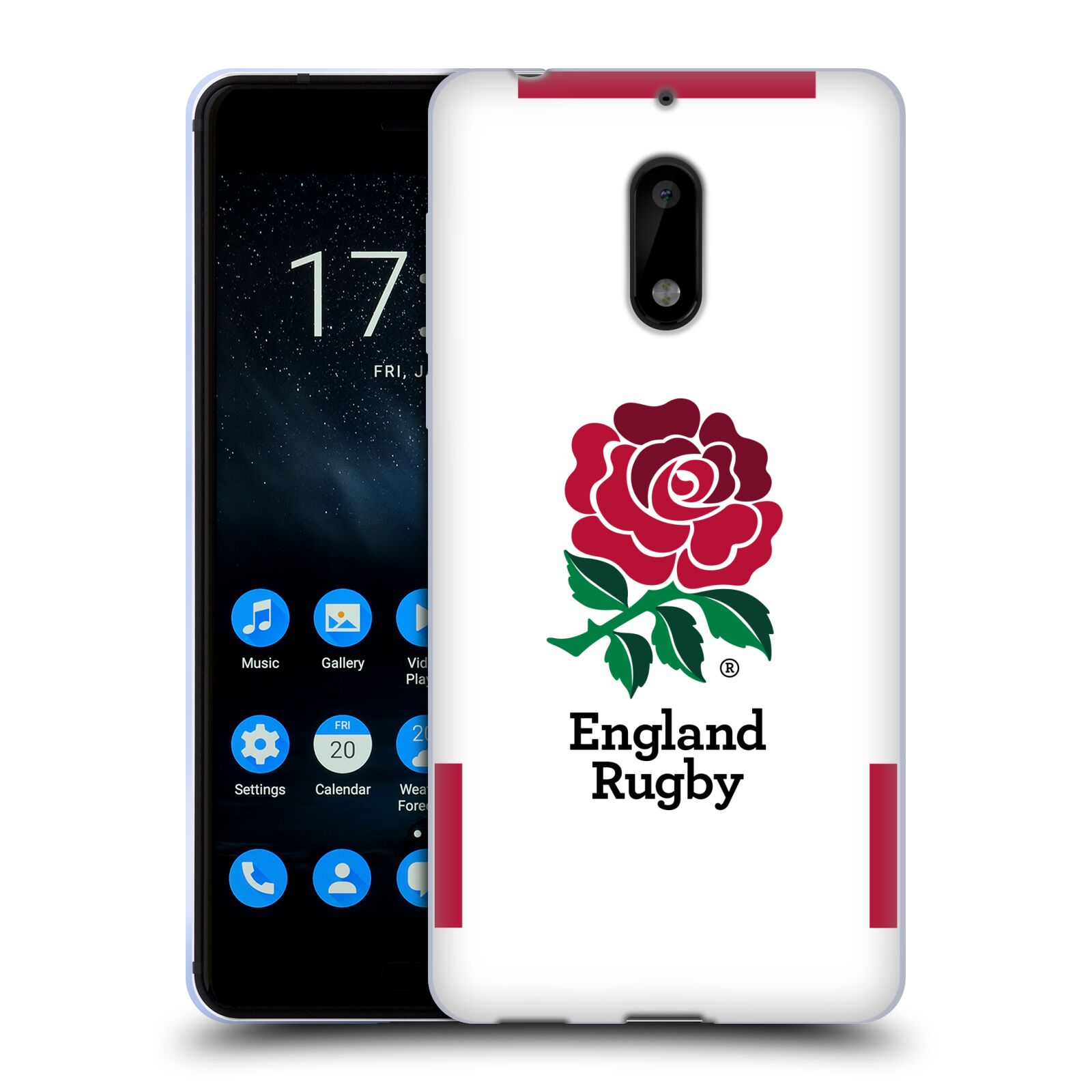 OFFICIAL ENGLAND RUGBY UNION 2020/21 CREST KIT SOFT GEL CASE FOR NOKIA PHONES 1 - 第 9/9 張圖片