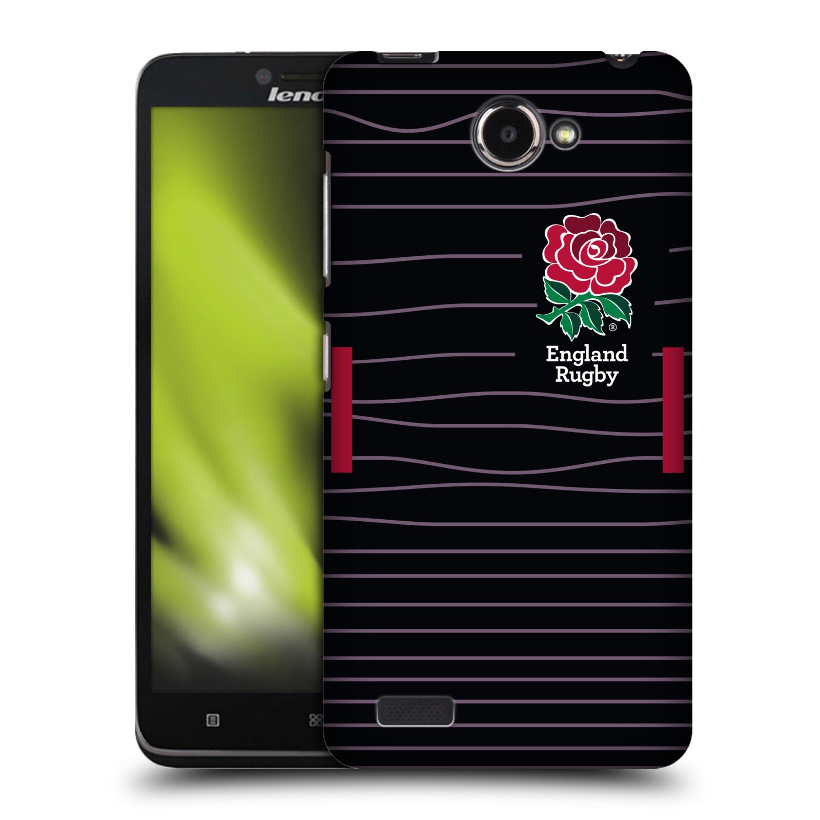 OFFICIAL ENGLAND RUGBY UNION 2022/23 CREST KIT HARD BACK CASE FOR LENOVO PHONES - Imagen 8 de 9