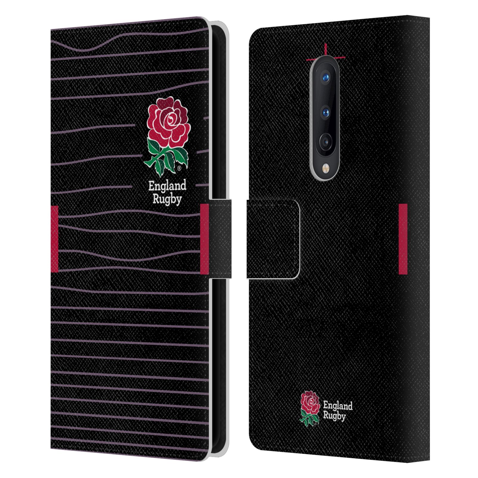 ENGLAND RUGBY UNION 2022/23 CREST KIT LEATHER BOOK CASE FOR ONEPLUS PHONES - Picture 7 of 8