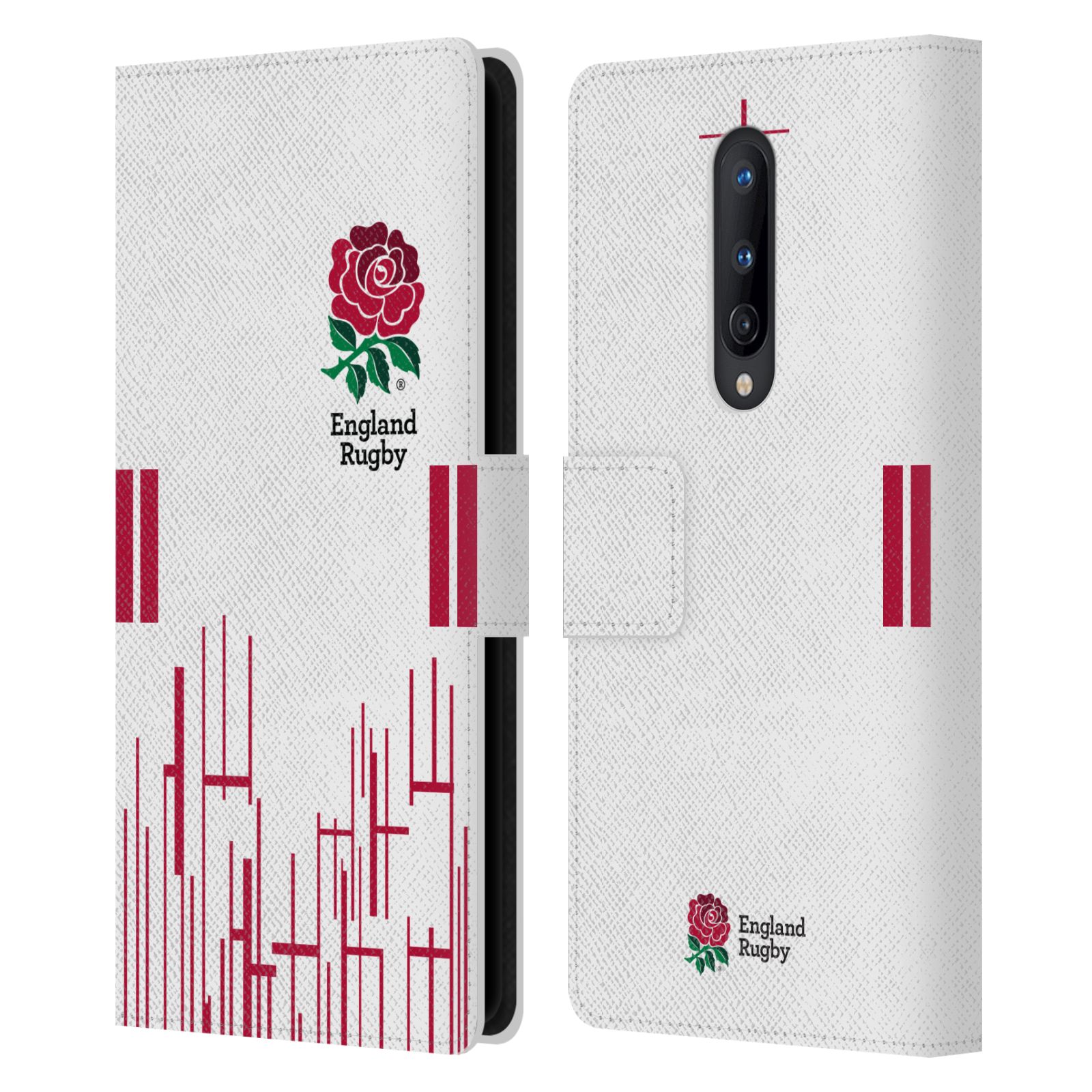 ENGLAND RUGBY UNION 2022/23 CREST KIT LEATHER BOOK CASE FOR ONEPLUS PHONES - Picture 8 of 8