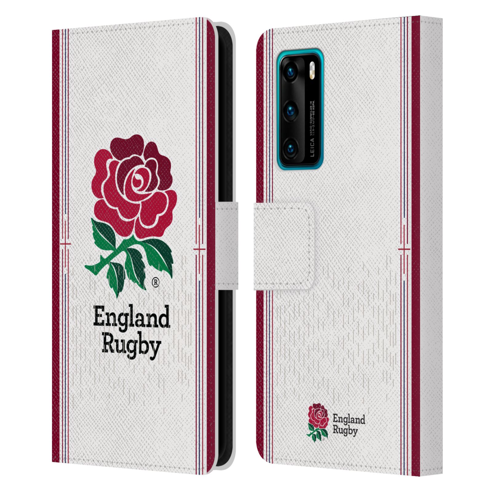 ENGLAND RUGBY UNION 2023/24 CREST KIT LEATHER BOOK WALLET CASE FOR HUAWEI PHONES - 第 8/8 張圖片