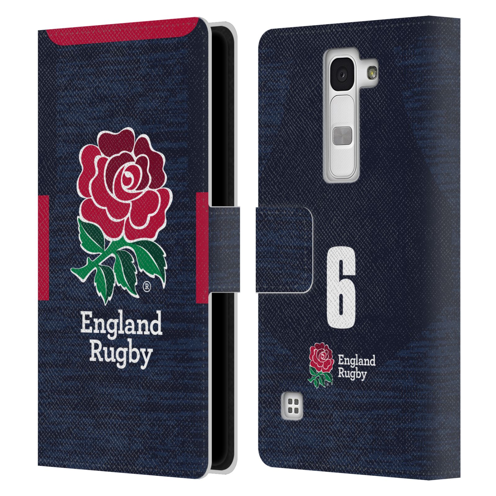 ENGLAND RUGBY UNION 2020/21 PLAYERS AWAY KIT LEATHER BOOK CASE FOR LG PHONES 2 - 第 11/20 張圖片