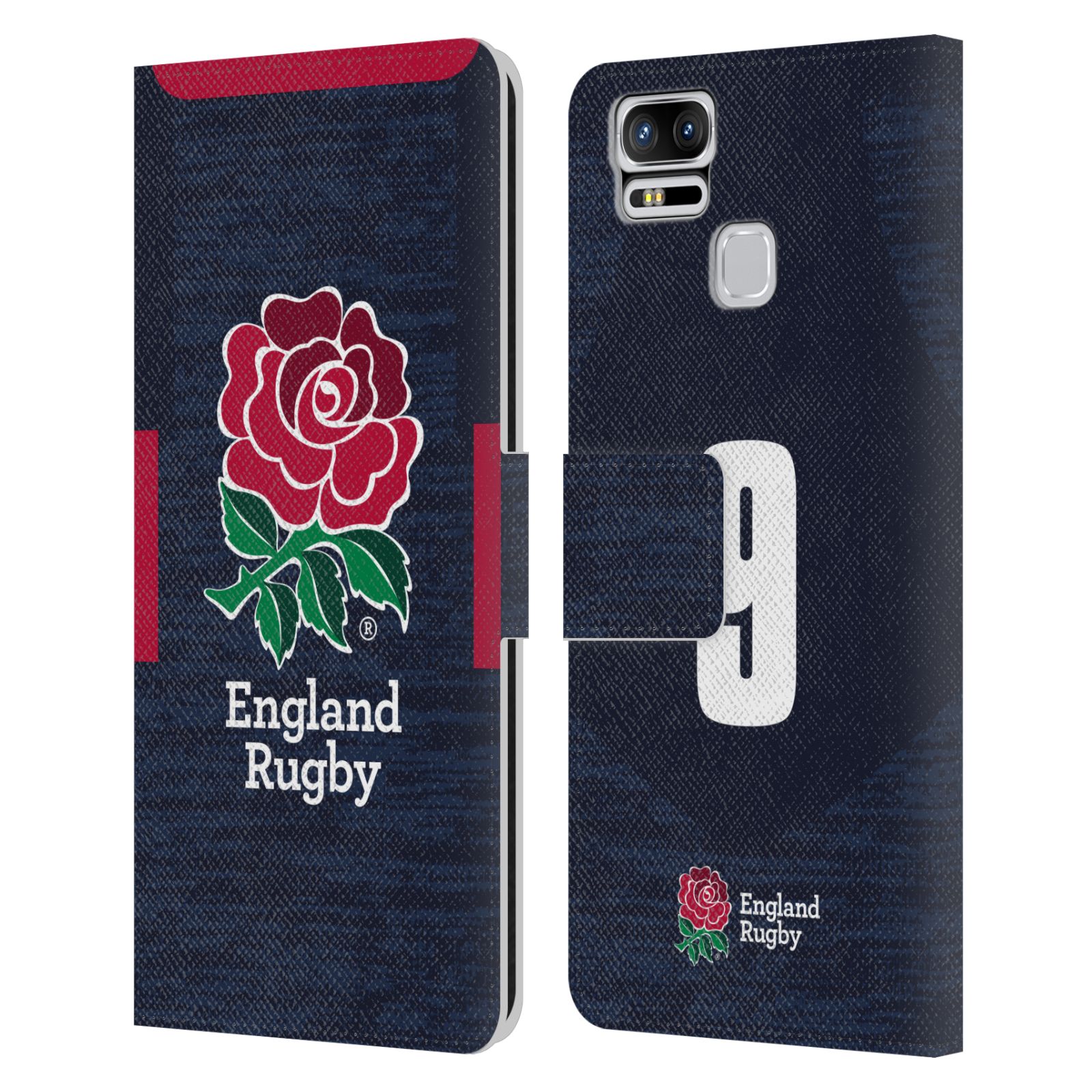 ENGLAND RUGBY UNION 2020/21 PLAYERS AWAY KIT LEATHER BOOK CASE FOR ASUS ZENFONE - 第 6/6 張圖片