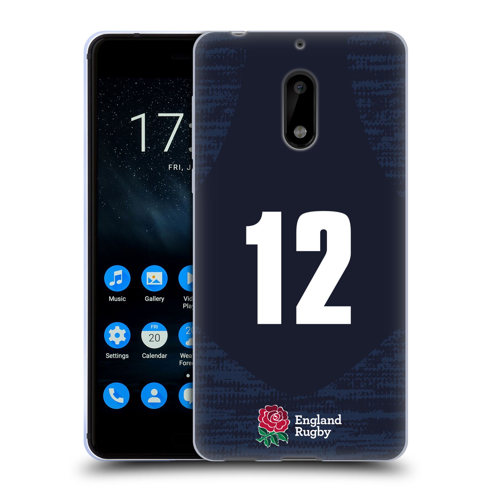 ENGLAND RUGBY UNION 2020/21 PLAYERS AWAY KIT SOFT GEL CASE FOR NOKIA PHONES 1 - 第 18/21 張圖片