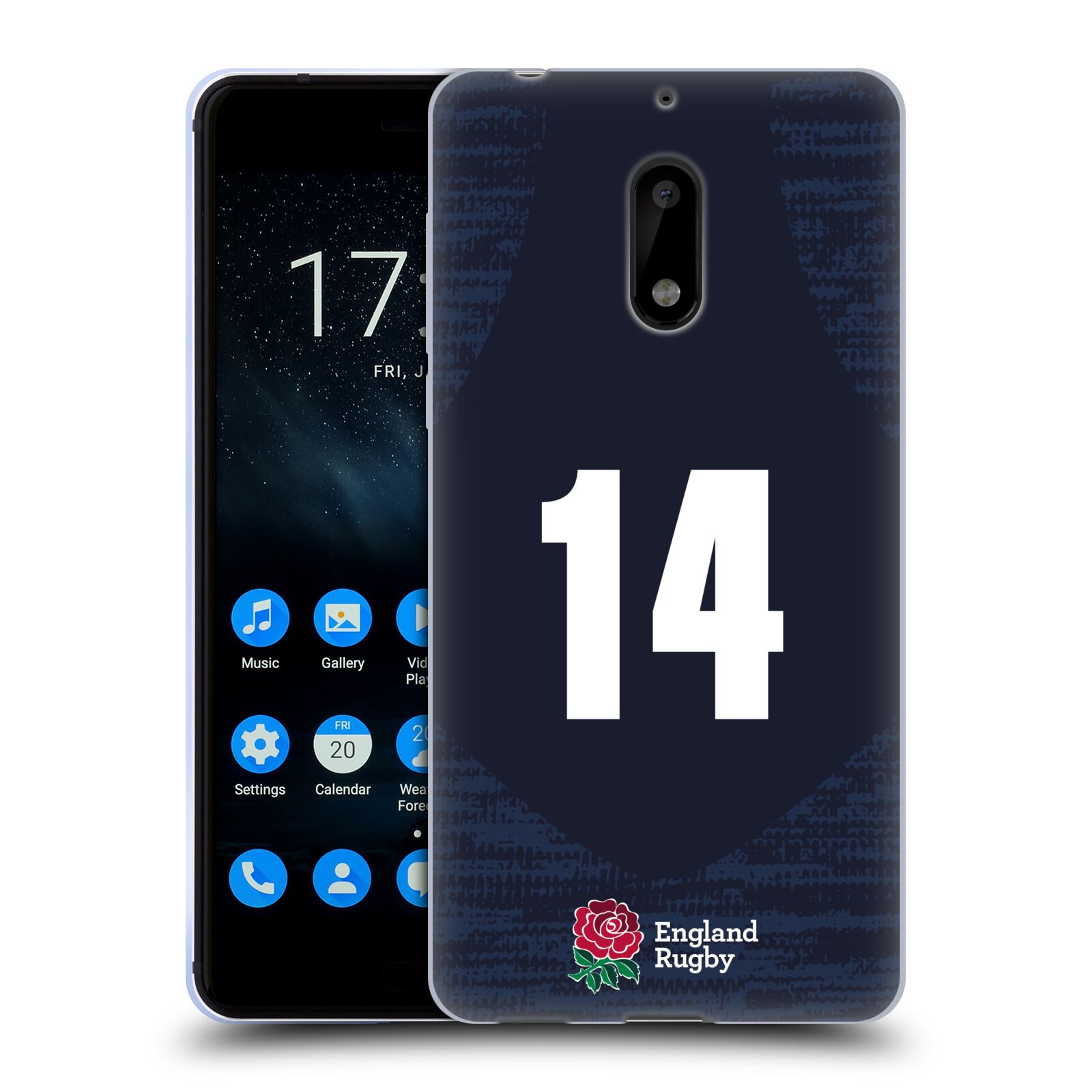 ENGLAND RUGBY UNION 2020/21 PLAYERS AWAY KIT SOFT GEL CASE FOR NOKIA PHONES 1 - 第 20/21 張圖片