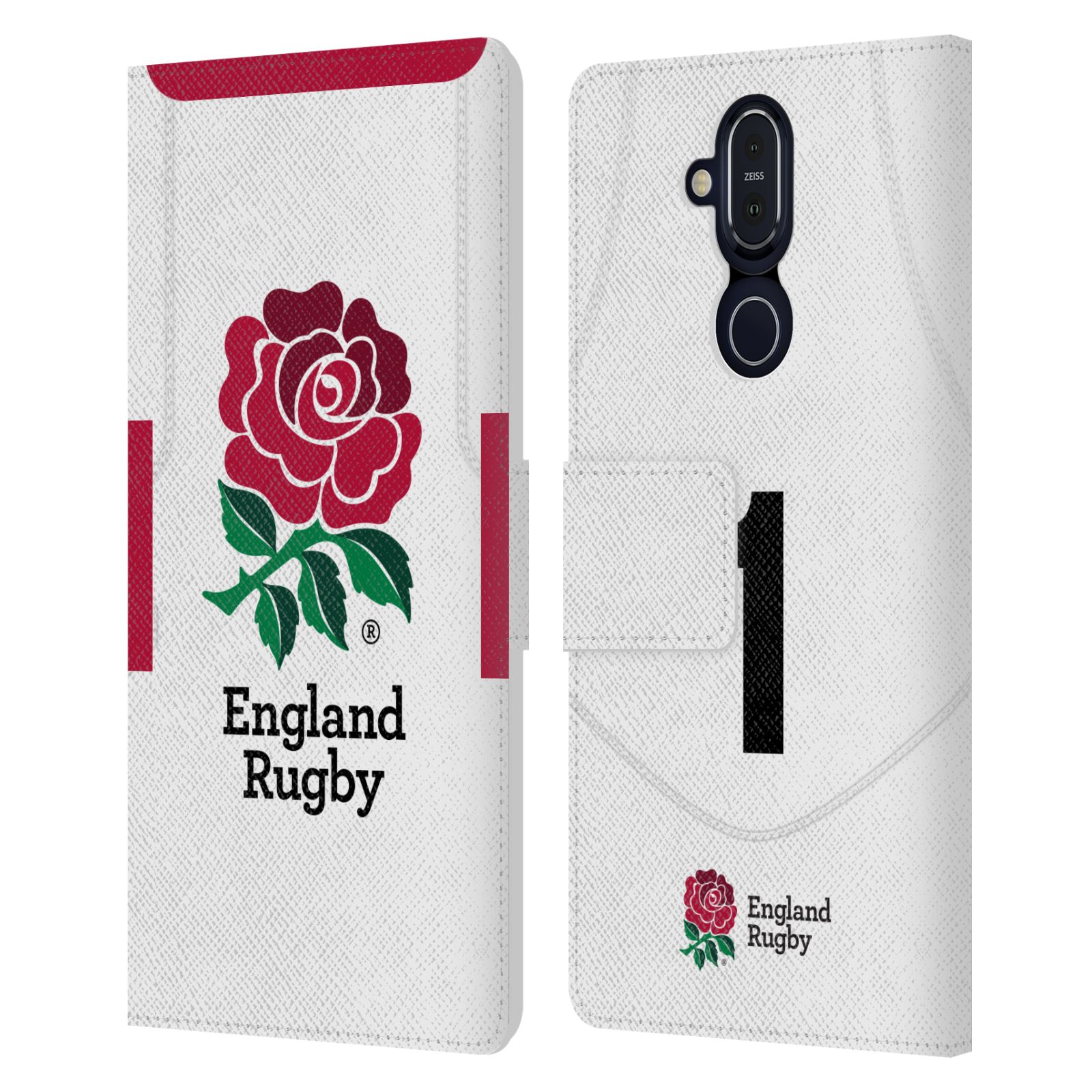 ENGLAND RUGBY UNION 2020/21 PLAYERS HOME KIT LEATHER BOOK CASE FOR NOKIA PHONES - Picture 7 of 21