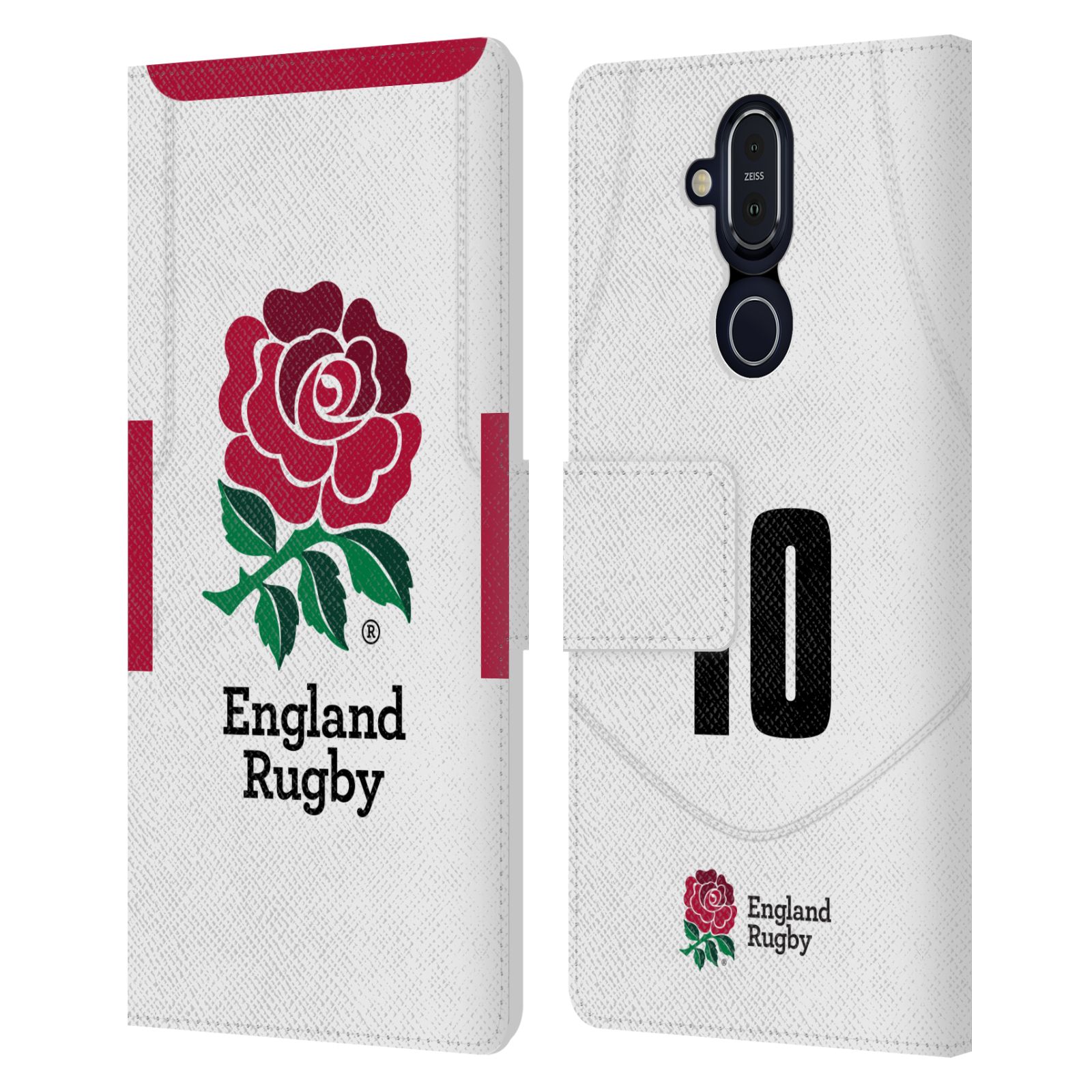 ENGLAND RUGBY UNION 2020/21 PLAYERS HOME KIT LEATHER BOOK CASE FOR NOKIA PHONES - Picture 16 of 21