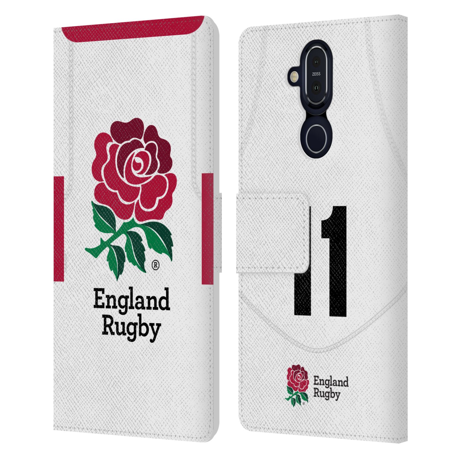 ENGLAND RUGBY UNION 2020/21 PLAYERS HOME KIT LEATHER BOOK CASE FOR NOKIA PHONES - Picture 17 of 21
