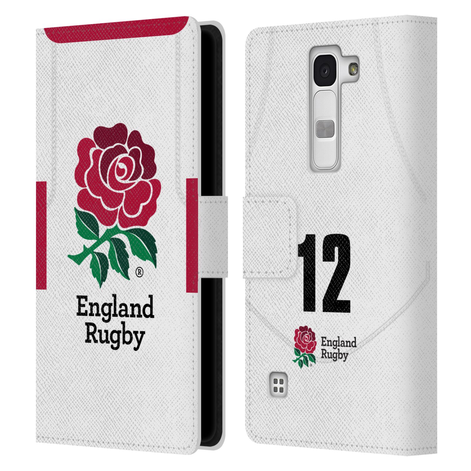 ENGLAND RUGBY UNION 2020/21 PLAYERS HOME KIT LEATHER BOOK CASE FOR LG PHONES 2 - 第 17/20 張圖片