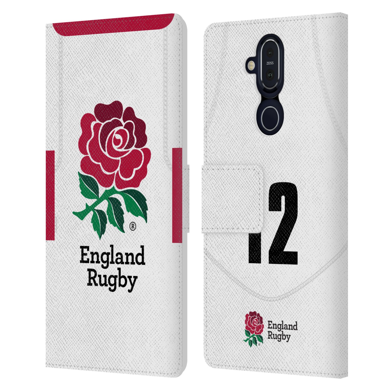 ENGLAND RUGBY UNION 2020/21 PLAYERS HOME KIT LEATHER BOOK CASE FOR NOKIA PHONES - Picture 18 of 21
