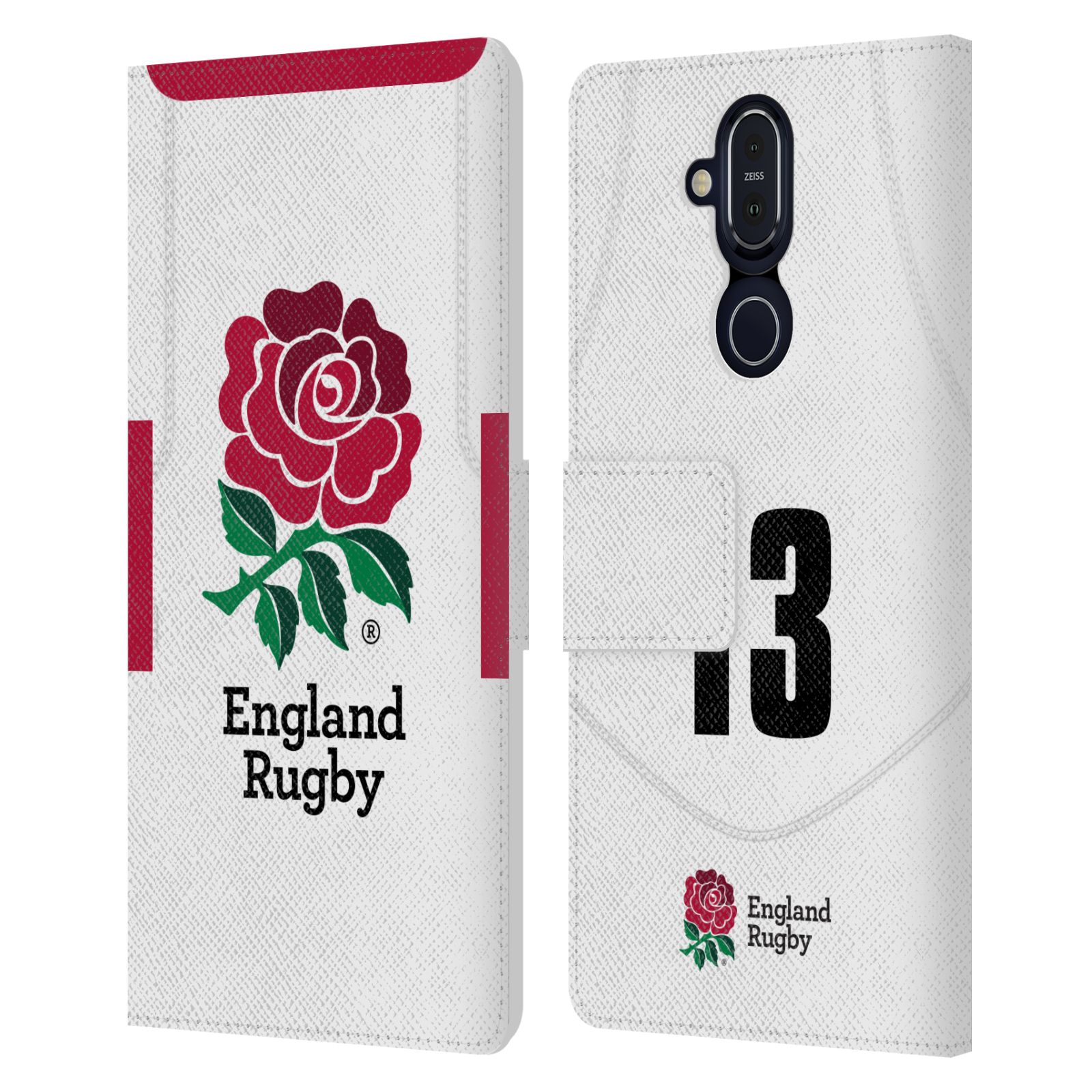 ENGLAND RUGBY UNION 2020/21 PLAYERS HOME KIT LEATHER BOOK CASE FOR NOKIA PHONES - Picture 19 of 21