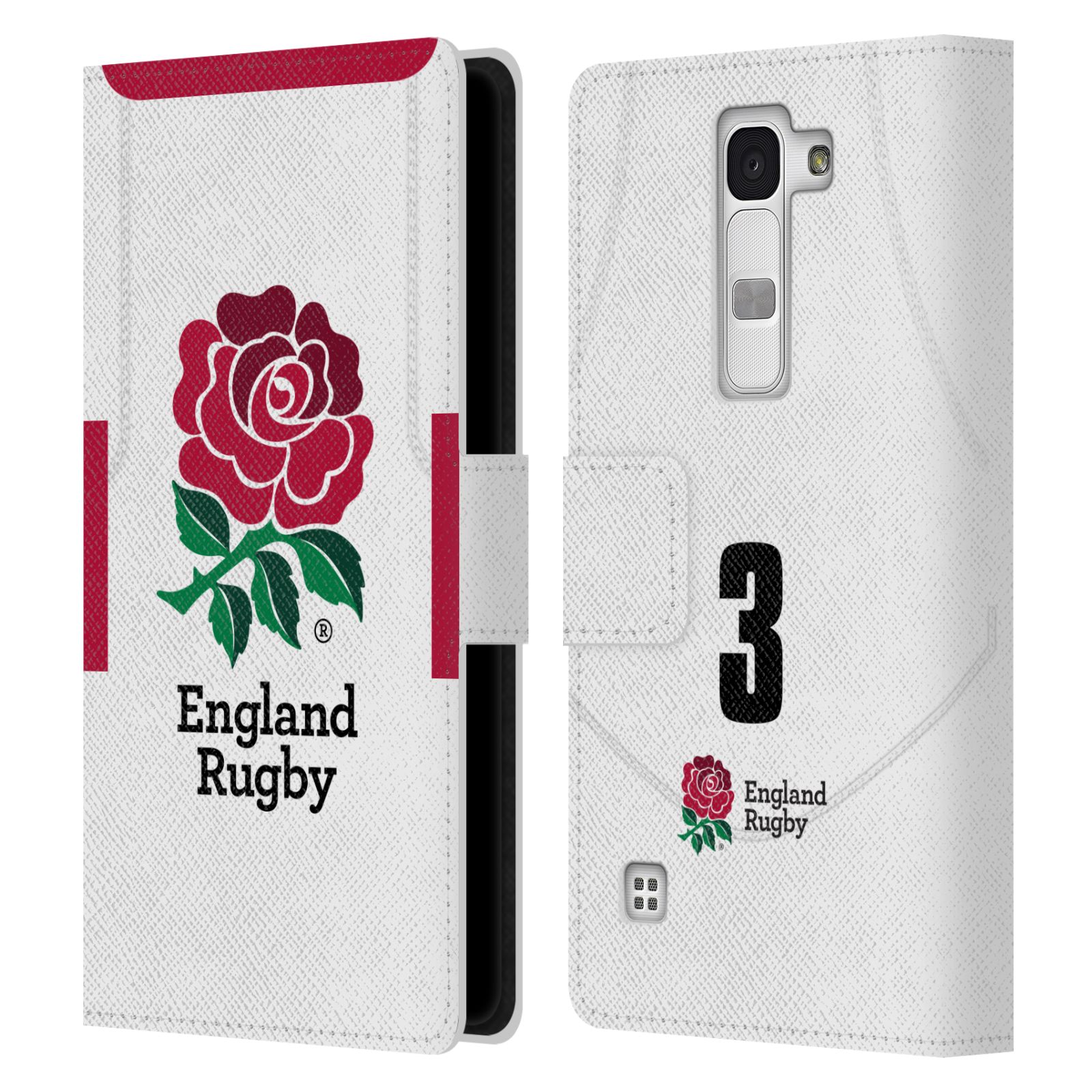 ENGLAND RUGBY UNION 2020/21 PLAYERS HOME KIT LEATHER BOOK CASE FOR LG PHONES 2 - 第 8/20 張圖片