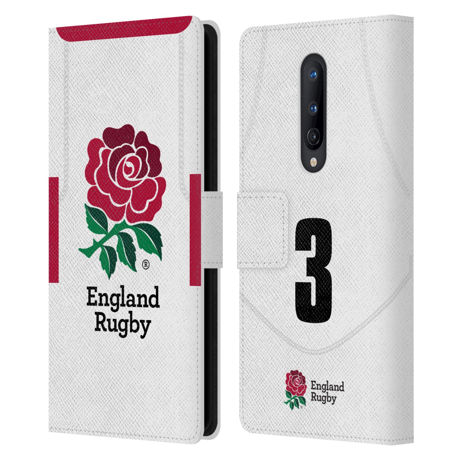 ENGLAND RUGBY UNION 2020/21 PLAYERS HOME KIT LEATHER BOOK CASE ONEPLUS PHONES - 第 9/20 張圖片