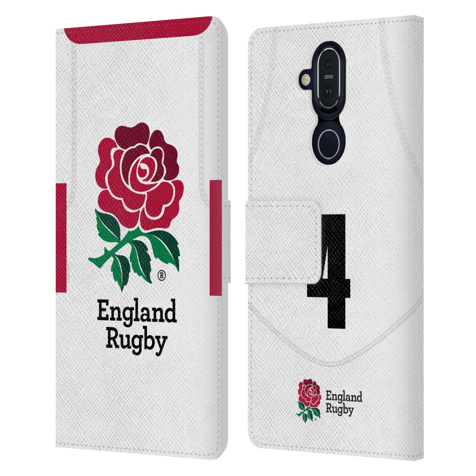 ENGLAND RUGBY UNION 2020/21 PLAYERS HOME KIT LEATHER BOOK CASE FOR NOKIA PHONES - Picture 10 of 21