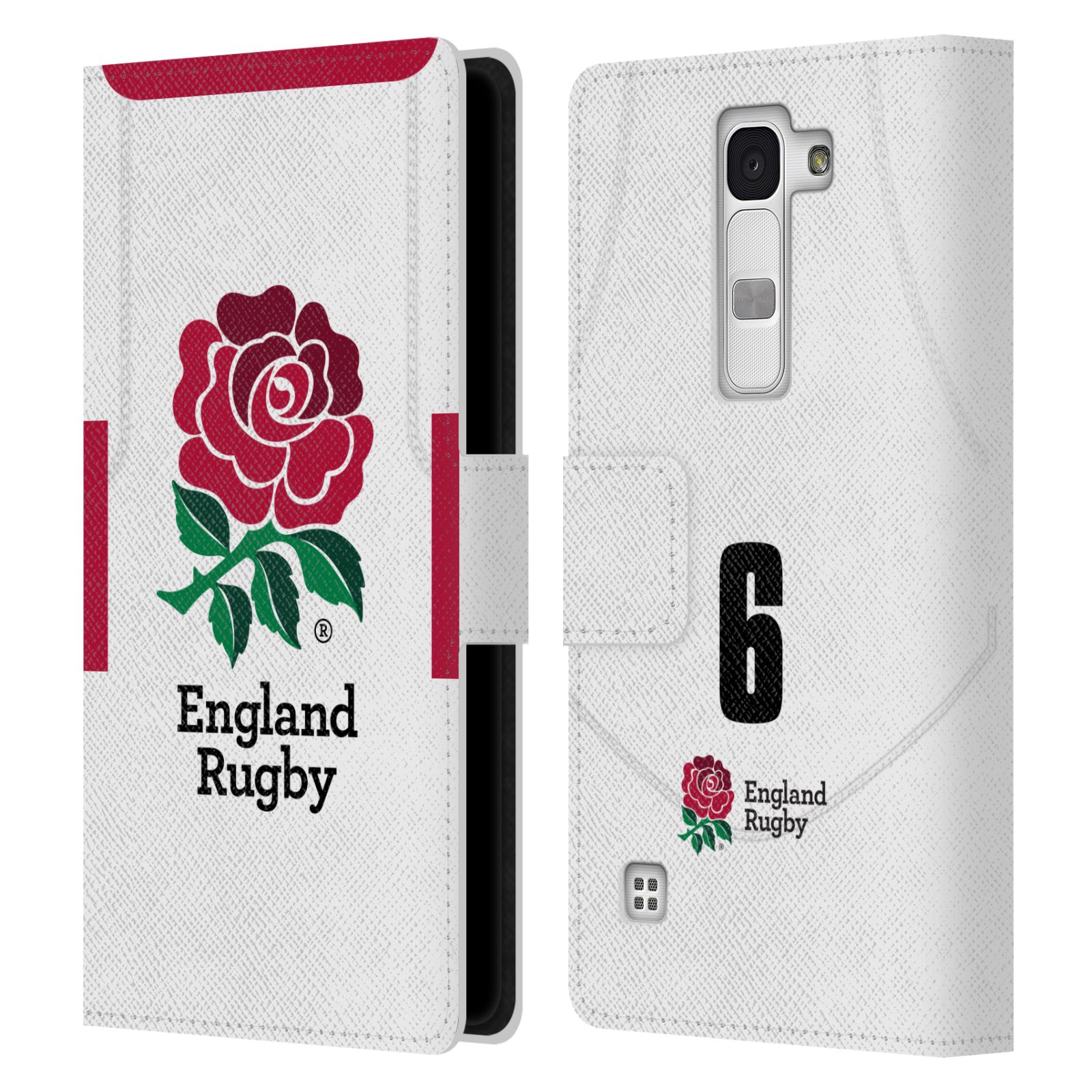 ENGLAND RUGBY UNION 2020/21 PLAYERS HOME KIT LEATHER BOOK CASE FOR LG PHONES 2 - 第 11/20 張圖片