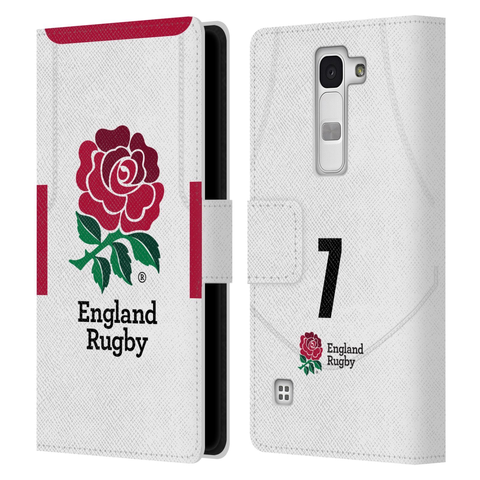 ENGLAND RUGBY UNION 2020/21 PLAYERS HOME KIT LEATHER BOOK CASE FOR LG PHONES 2 - 第 12/20 張圖片