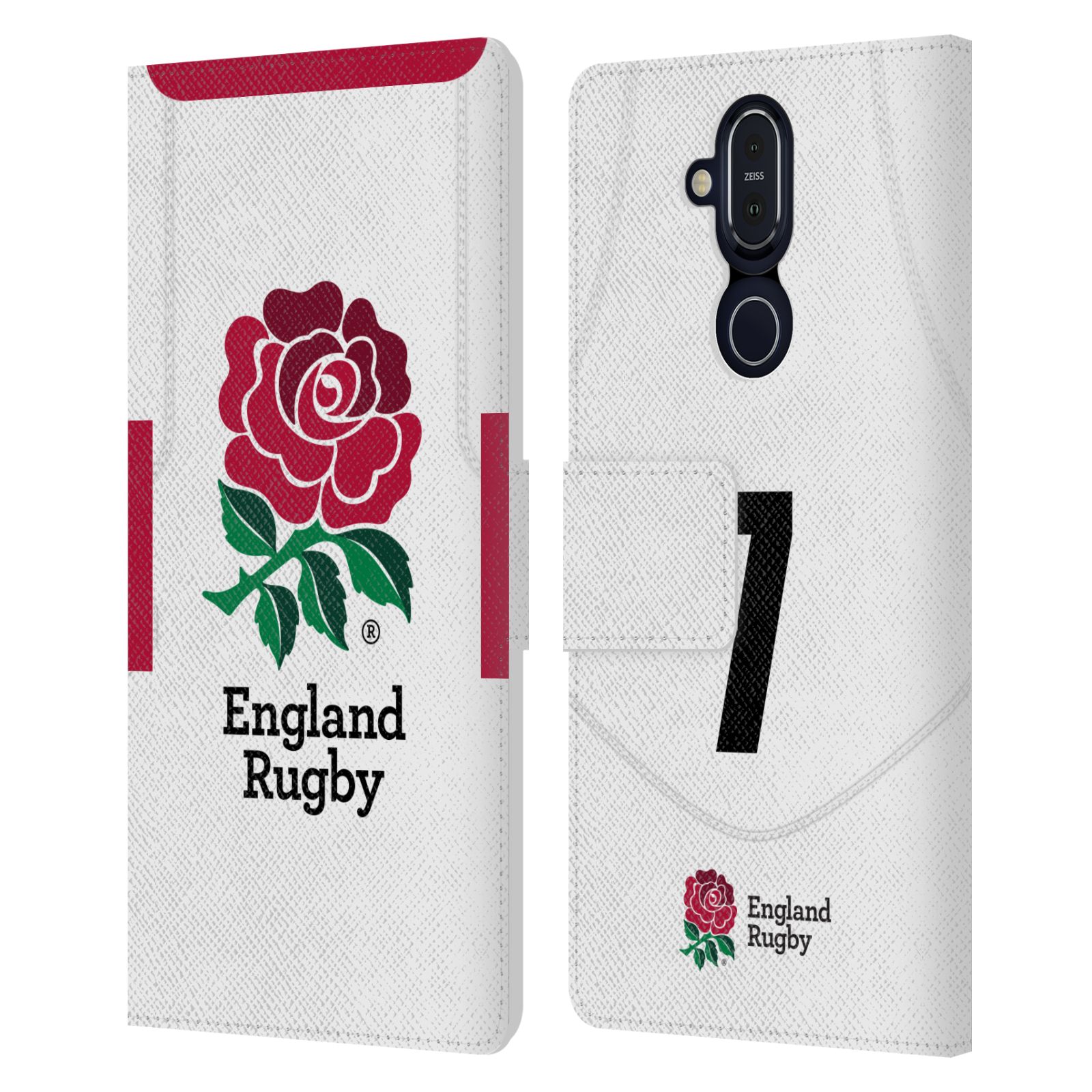 ENGLAND RUGBY UNION 2020/21 PLAYERS HOME KIT LEATHER BOOK CASE FOR NOKIA PHONES - Picture 13 of 21