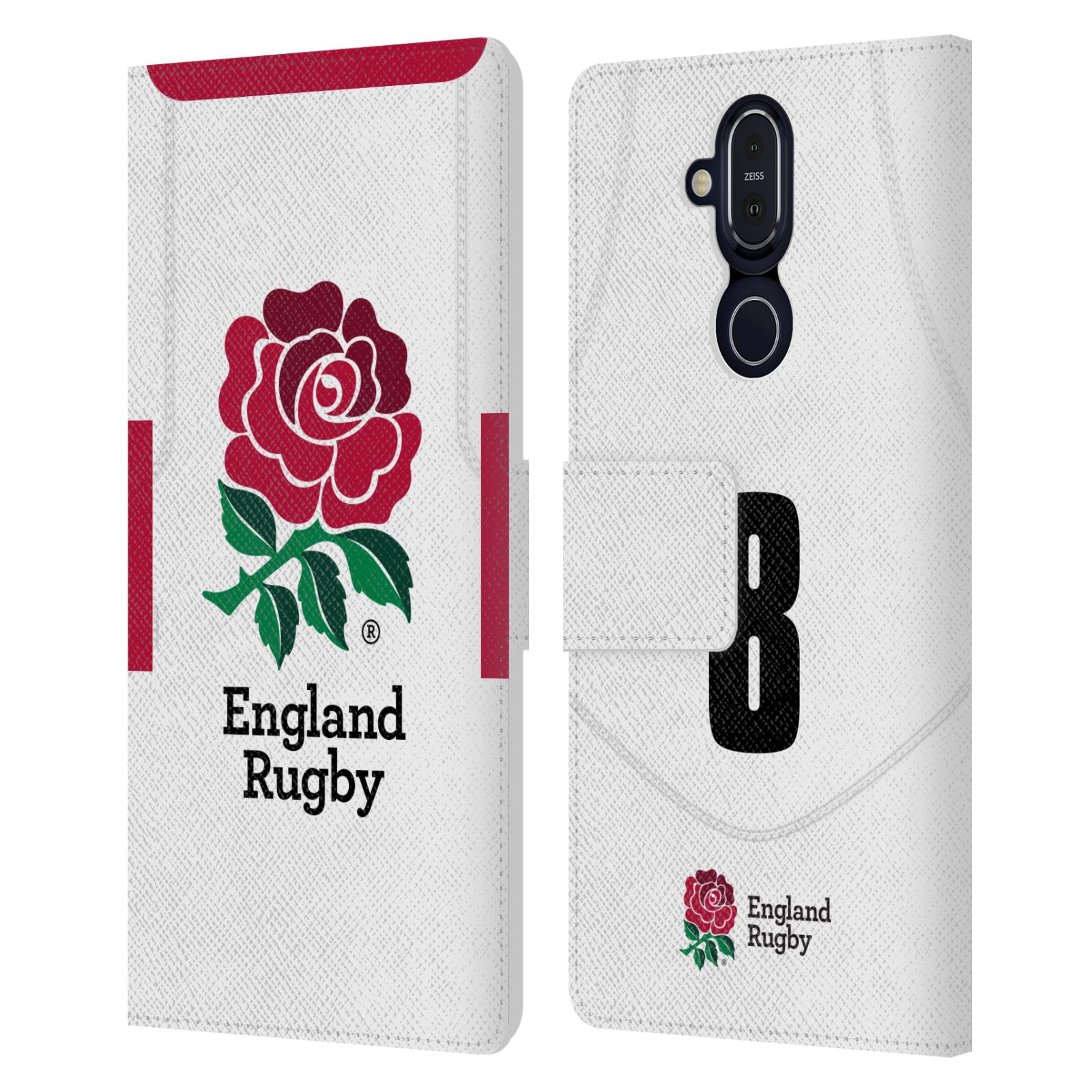 ENGLAND RUGBY UNION 2020/21 PLAYERS HOME KIT LEATHER BOOK CASE FOR NOKIA PHONES - Picture 14 of 21