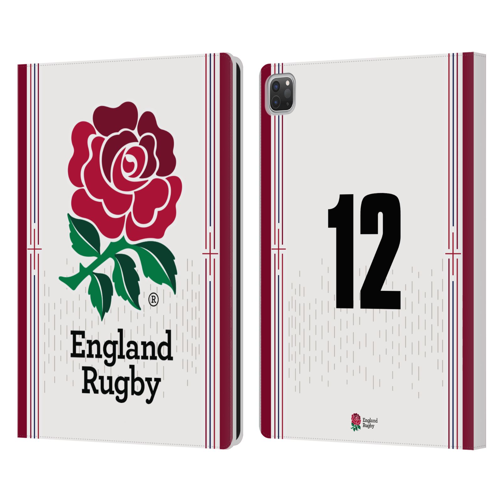 ENGLAND RUGBY UNION 2023/24 PLAYERS HOME KIT LEATHER BOOK CASE FOR APPLE iPAD - Picture 18 of 21