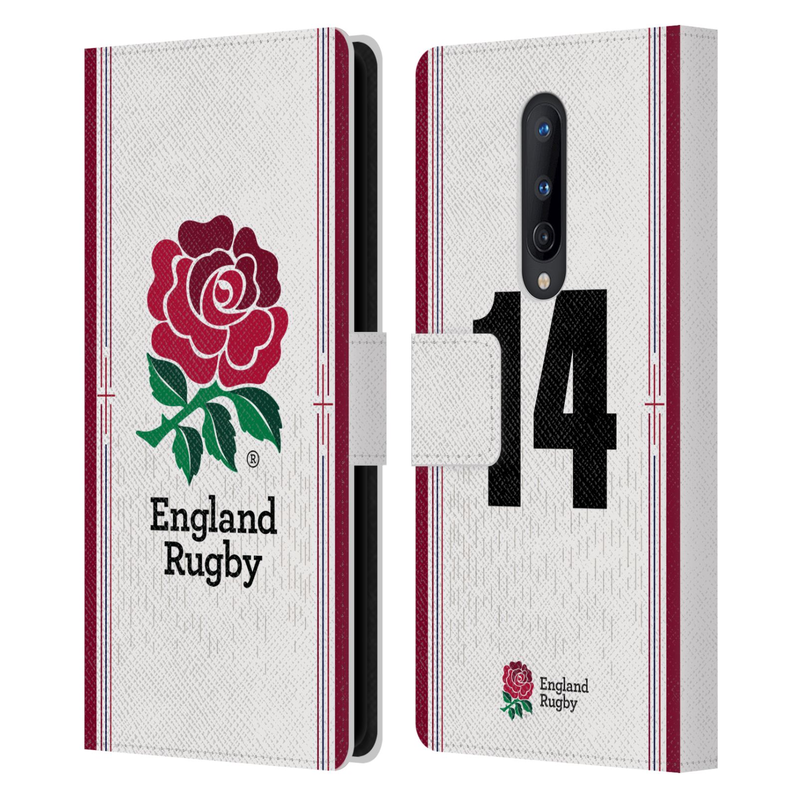 ENGLAND RUGBY UNION 2023/24 PLAYERS HOME KIT LEATHER BOOK CASE ONEPLUS PHONES - 第 20/20 張圖片