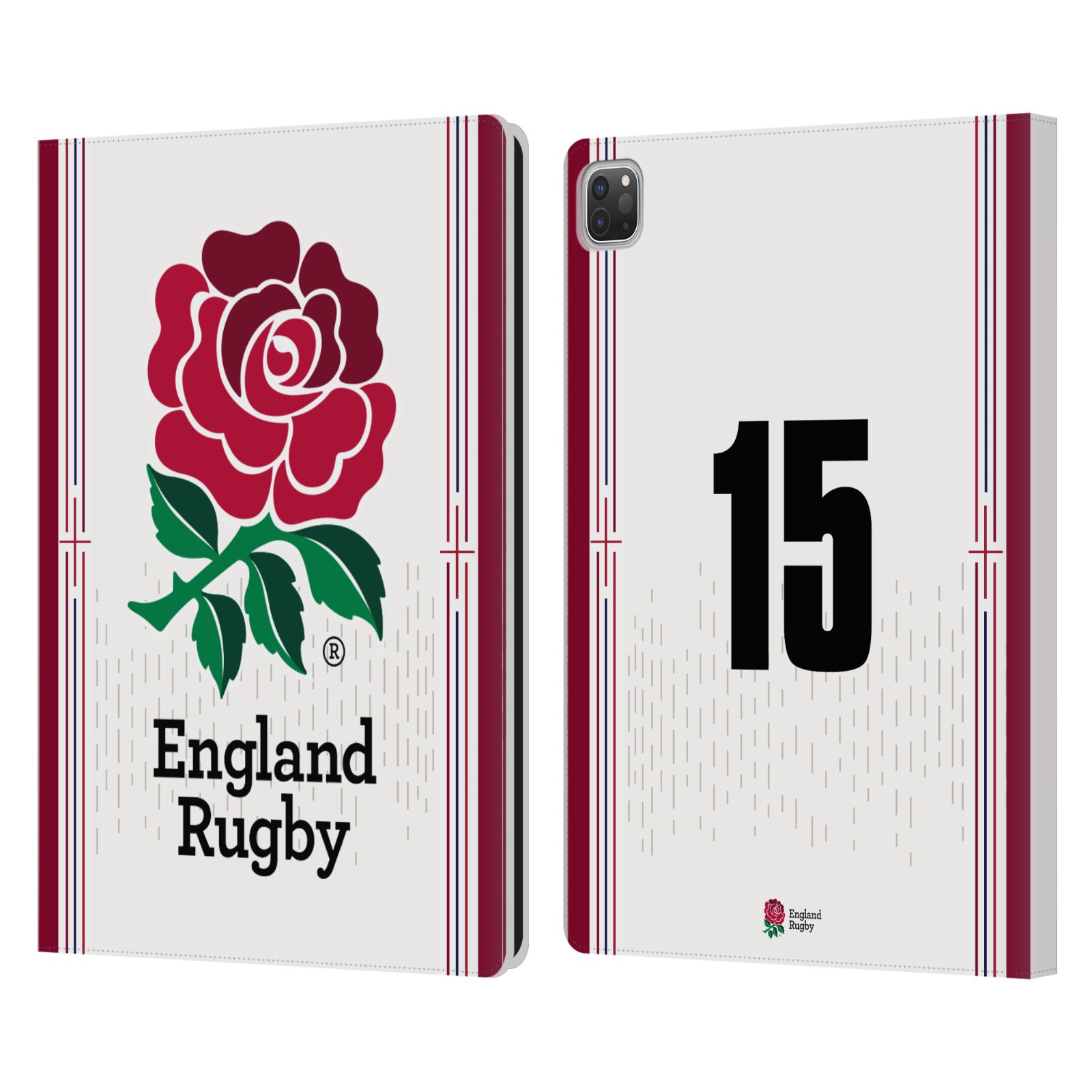 ENGLAND RUGBY UNION 2023/24 PLAYERS HOME KIT LEATHER BOOK CASE FOR APPLE iPAD - Picture 21 of 21