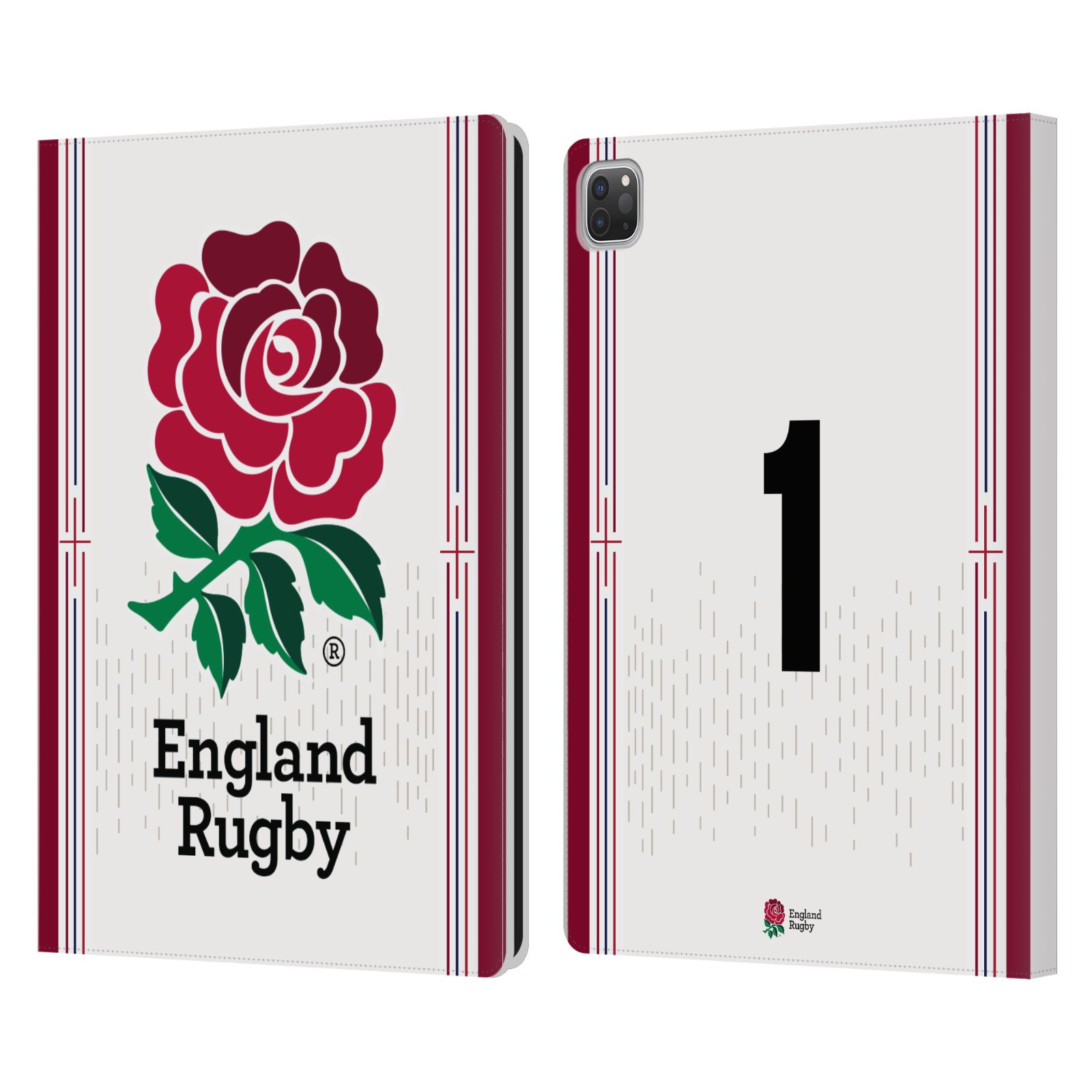ENGLAND RUGBY UNION 2023/24 PLAYERS HOME KIT LEATHER BOOK CASE FOR APPLE iPAD - Picture 7 of 21