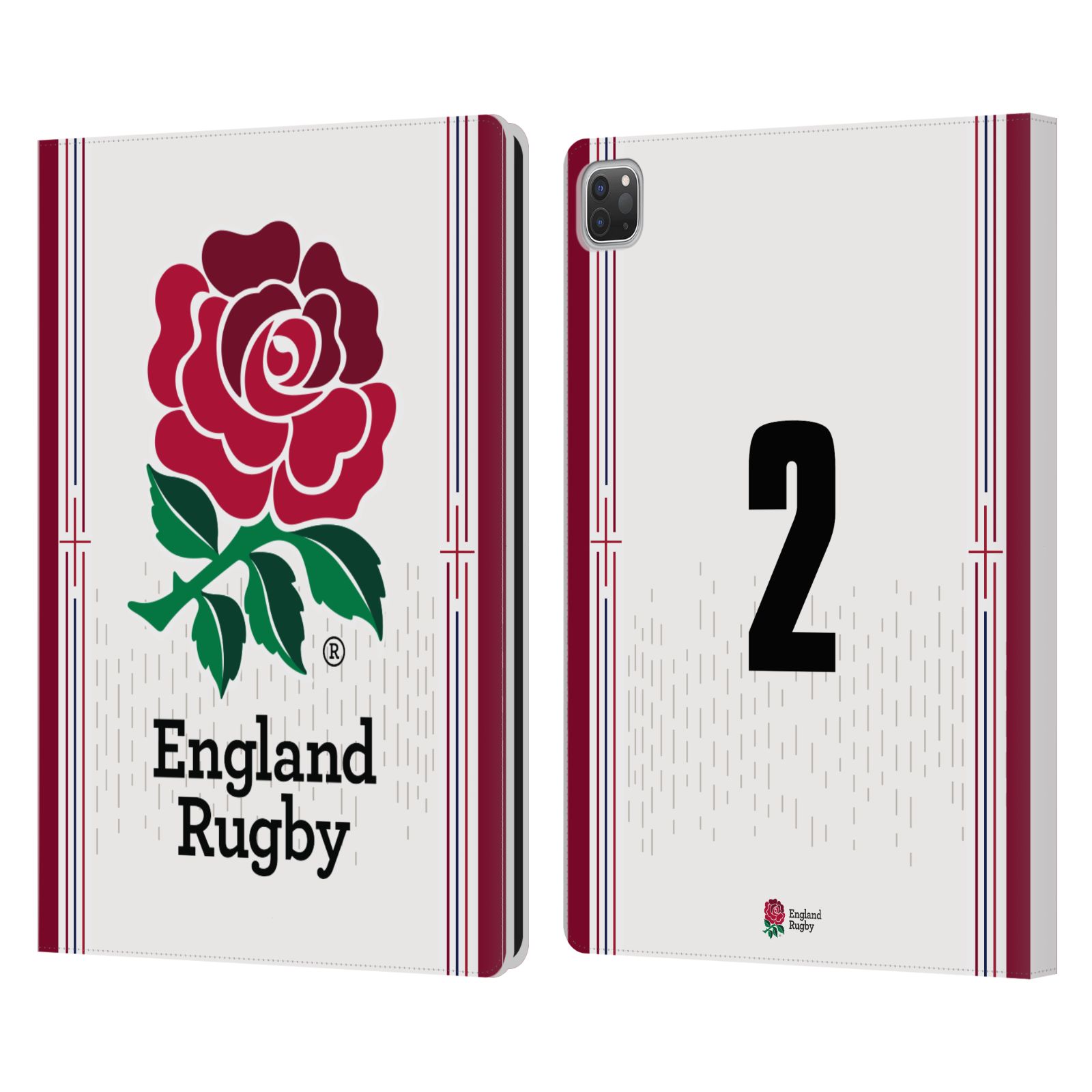 ENGLAND RUGBY UNION 2023/24 PLAYERS HOME KIT LEATHER BOOK CASE FOR APPLE iPAD - Picture 8 of 21