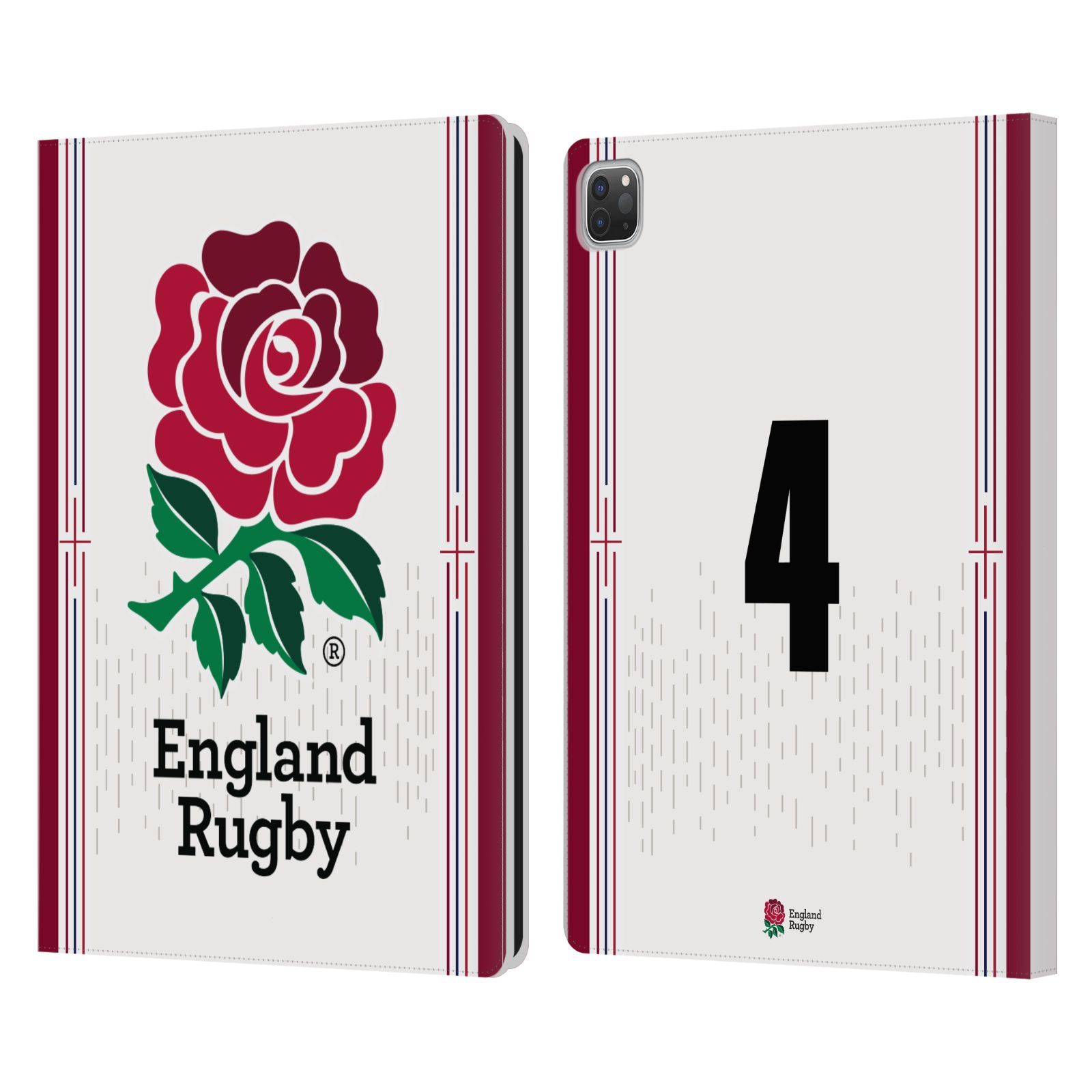 ENGLAND RUGBY UNION 2023/24 PLAYERS HOME KIT LEATHER BOOK CASE FOR APPLE iPAD - Picture 10 of 21