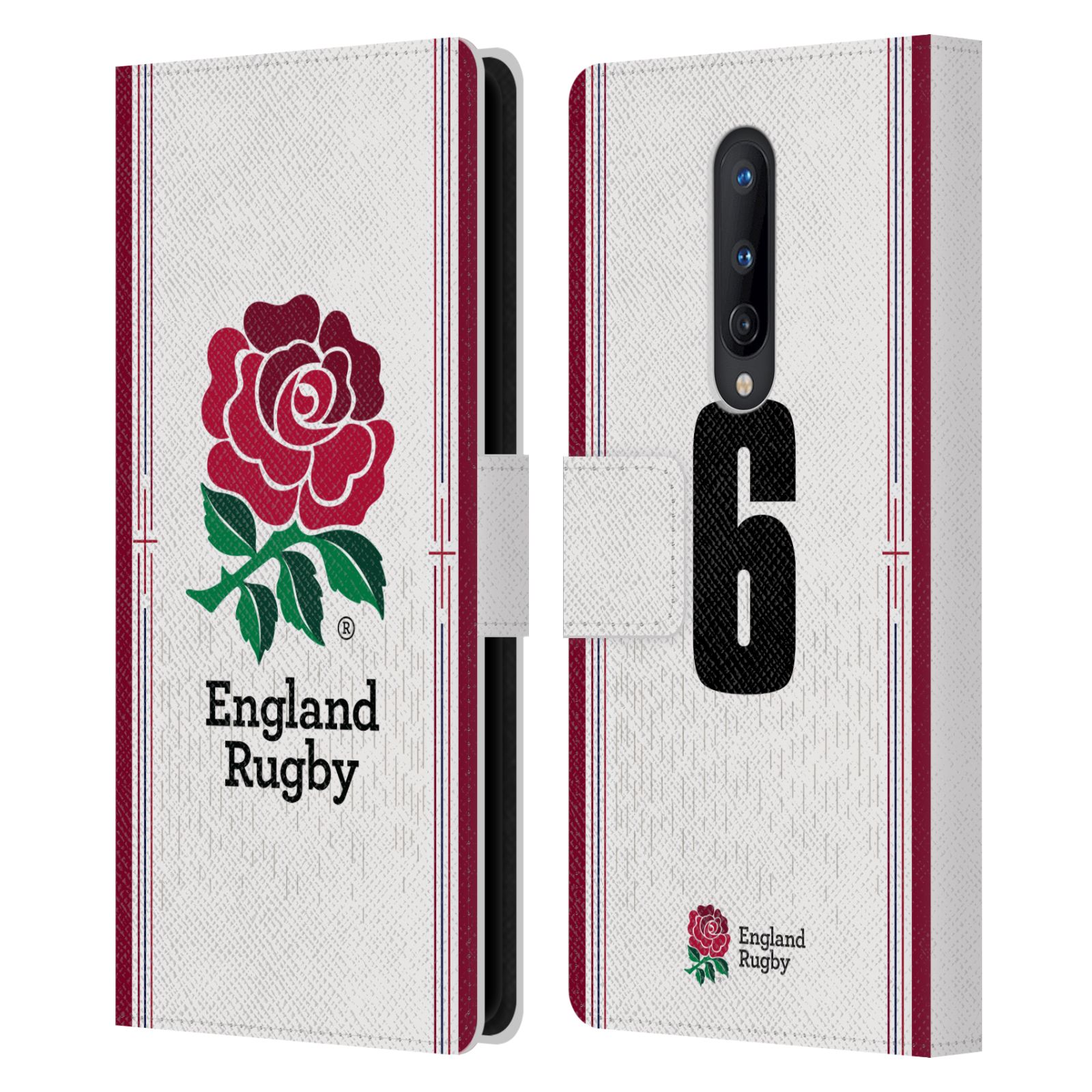 ENGLAND RUGBY UNION 2023/24 PLAYERS HOME KIT LEATHER BOOK CASE ONEPLUS PHONES - 第 12/20 張圖片