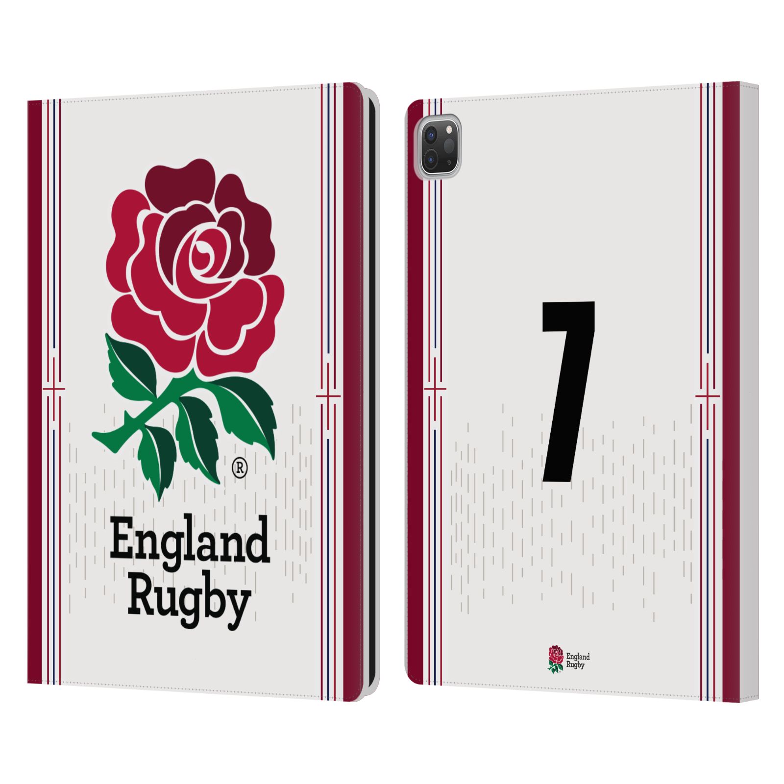 ENGLAND RUGBY UNION 2023/24 PLAYERS HOME KIT LEATHER BOOK CASE FOR APPLE iPAD - Picture 13 of 21