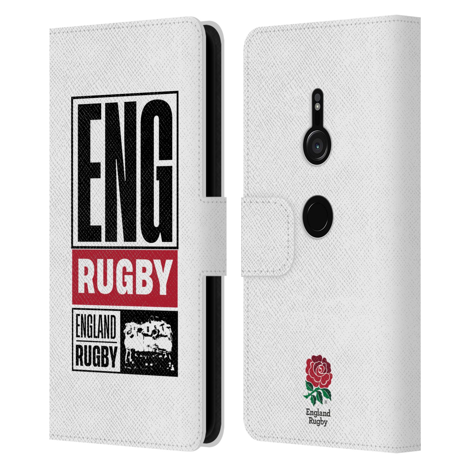 FUNDA BILLETERA OFICIAL INGLAND RUGBY UNION ROJO CUERO ROSA LIBRO PARA TELÉFONOS SONY 1 - Imagen 9 de 14