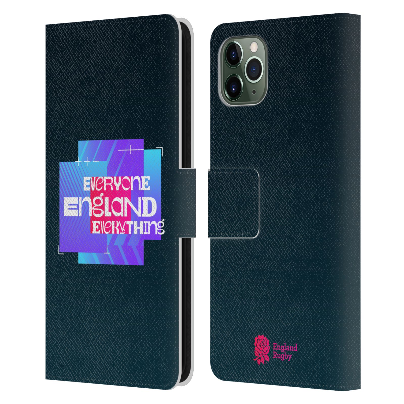 ENGLAND RUGBY UNION THIS ROSE MEANS EVERYTHING LEATHER BOOK CASE APPLE iPHONE - Picture 7 of 13