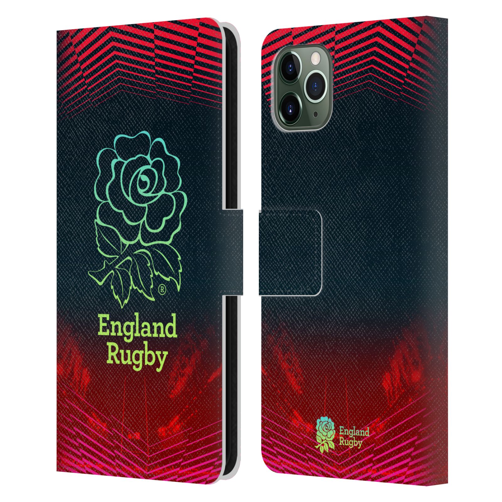 ENGLAND RUGBY UNION THIS ROSE MEANS EVERYTHING LEATHER BOOK CASE APPLE iPHONE - Picture 10 of 13