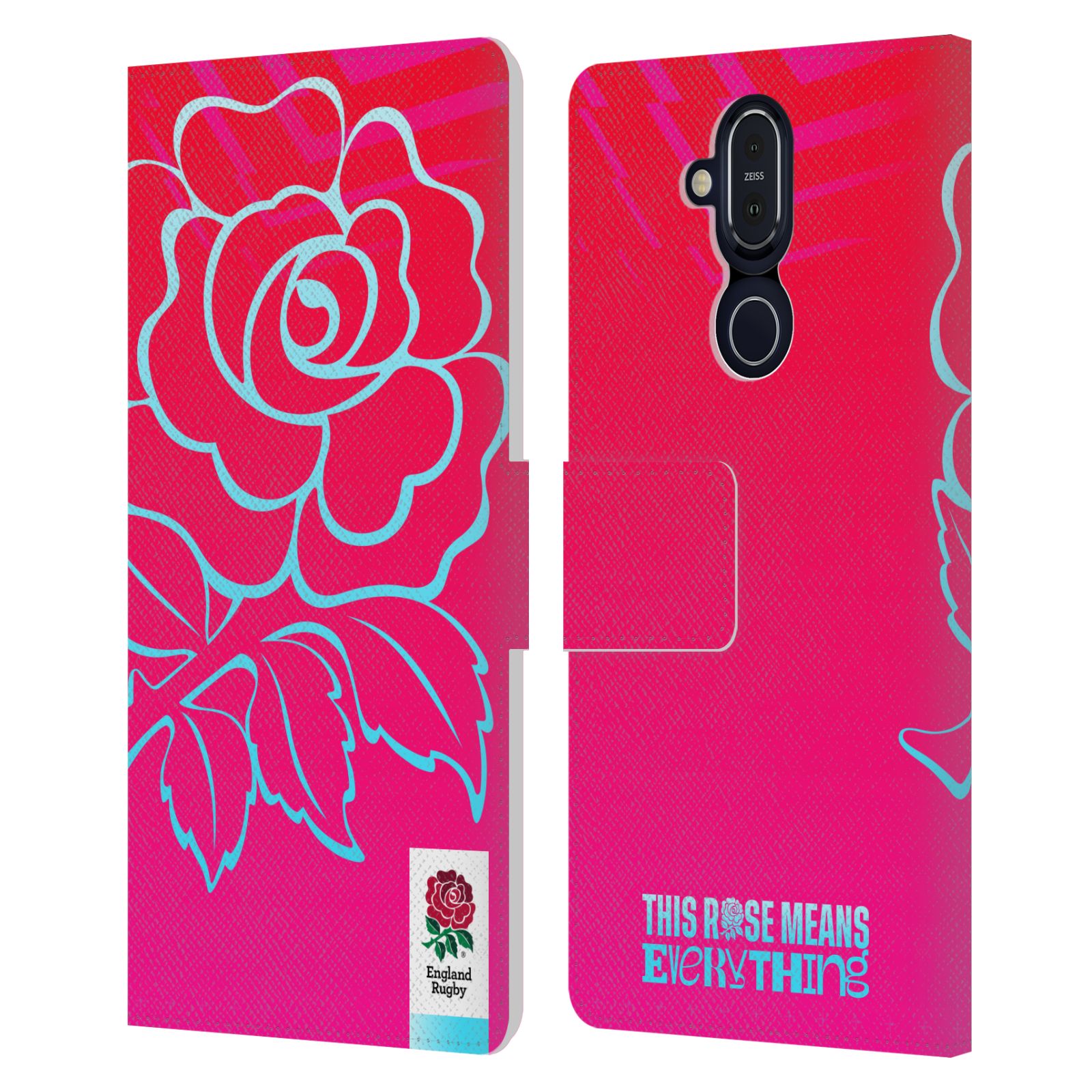 ENGLAND RUGBY UNION THIS ROSE MEANS EVERYTHING LEATHER BOOK CASE NOKIA PHONES - Picture 11 of 13