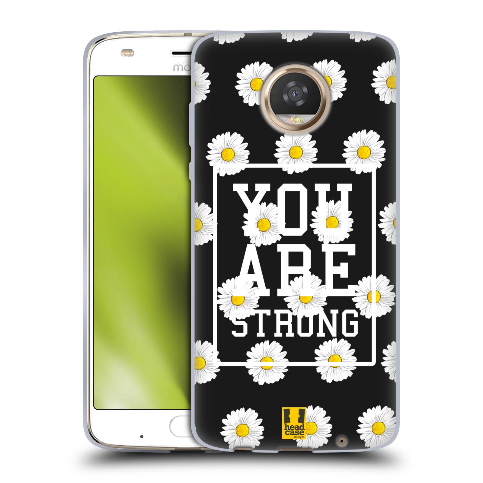 HEAD CASE DESIGNS EVERYTHING DAISIES SOFT GEL CASE FOR MOTOROLA PHONES