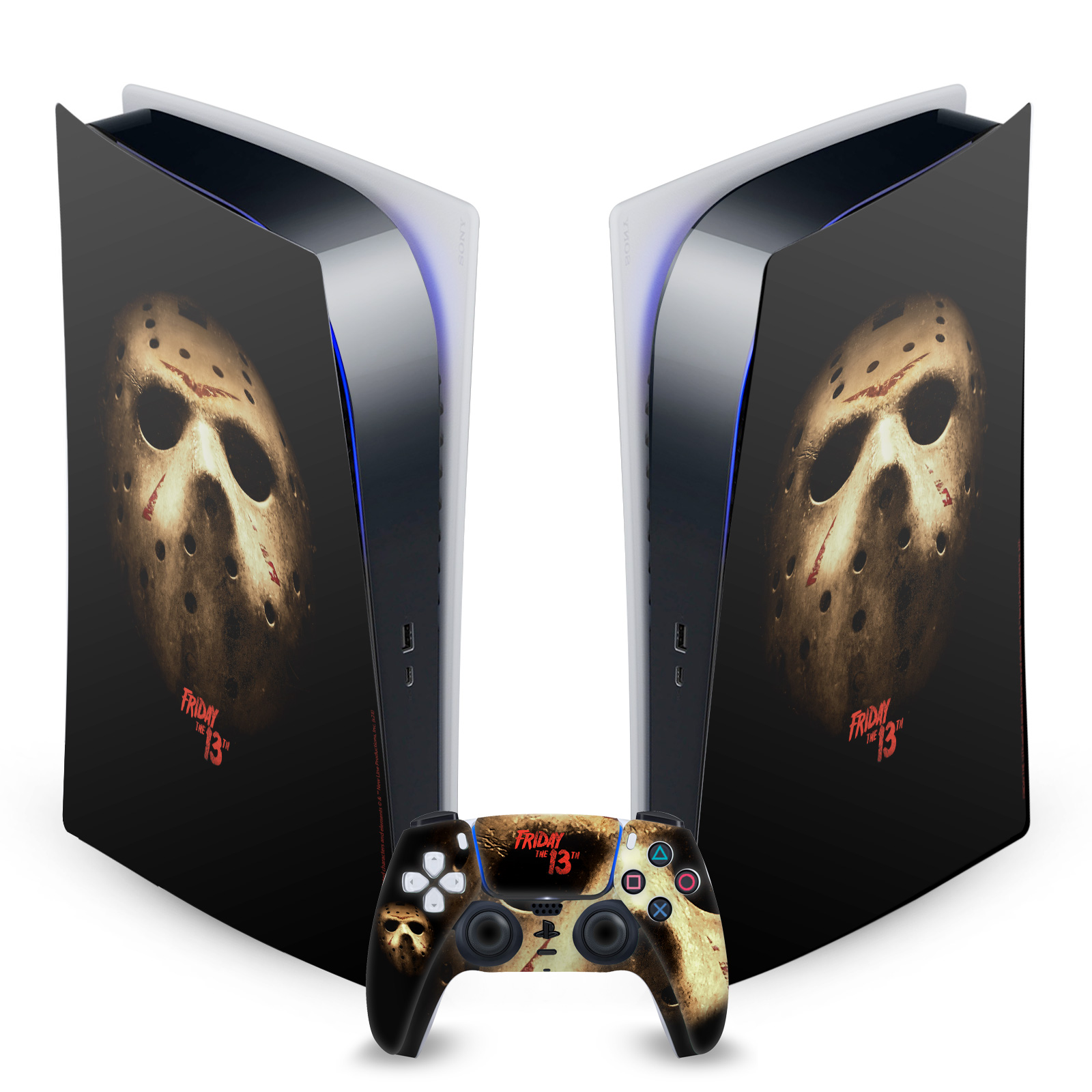 FRIDAY THE 13TH 2009 GRAPHICS VINYL SKIN FOR SONY PS5 DIGITAL EDITION BUNDLE