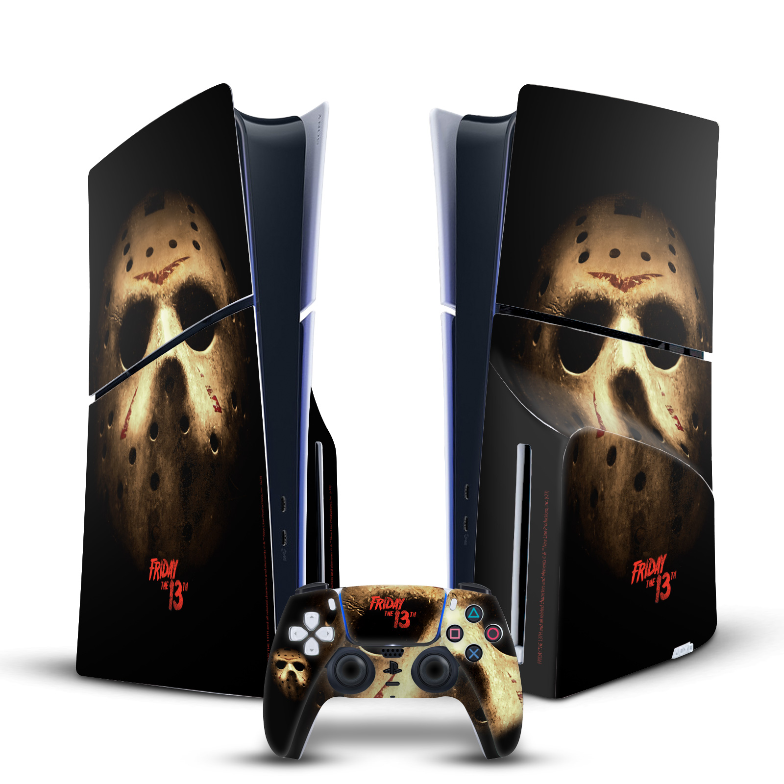 FRIDAY THE 13TH 2009 GRAPHICS VINYL SKIN DECAL FOR PS5 SLIM DISC EDITION BUNDLE