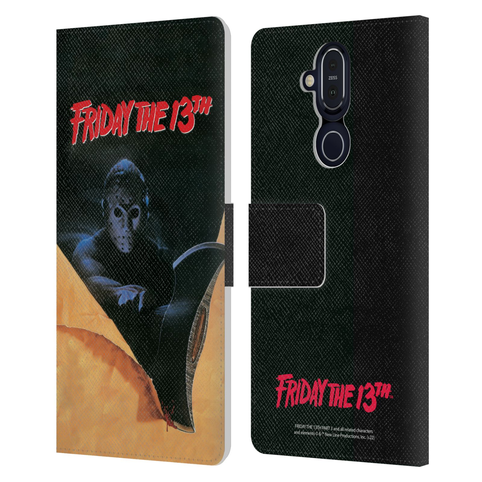OFFICIAL FRIDAY THE 13TH PART III KEY ART LEATHER BOOK CASE FOR NOKIA PHONES - Picture 8 of 9