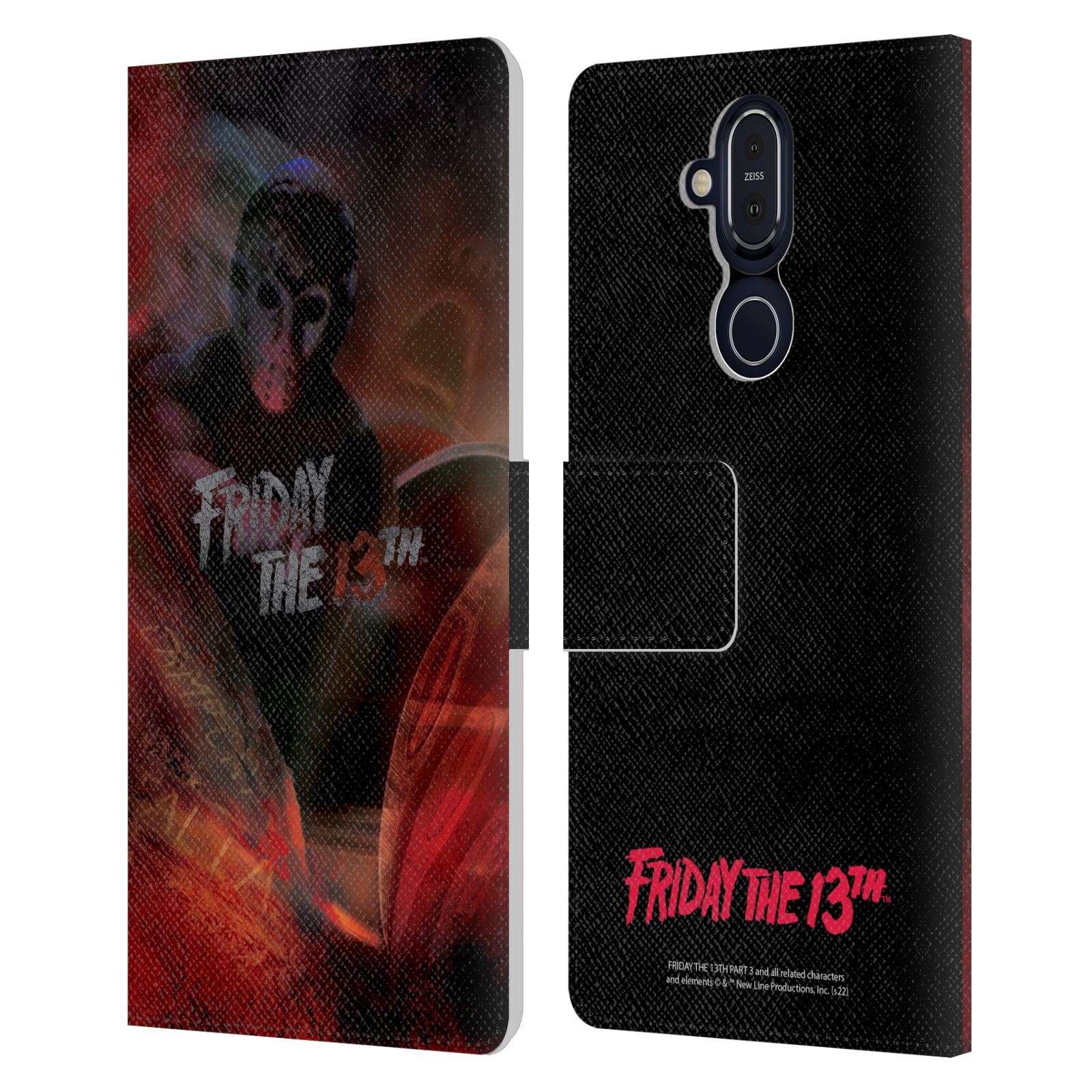OFFICIAL FRIDAY THE 13TH PART III KEY ART LEATHER BOOK CASE FOR NOKIA PHONES - Picture 7 of 9