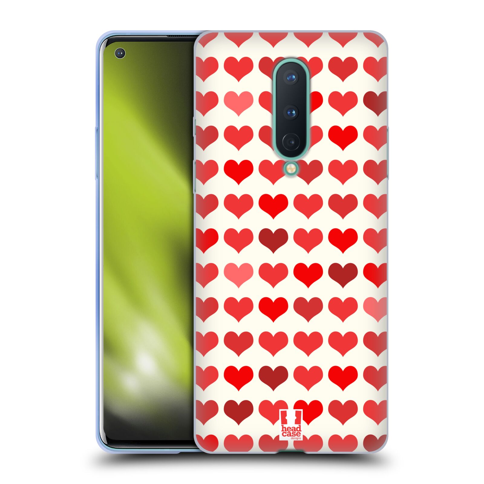 CUSTODIA HEAD CASE DESIGNS FANCY HEARTS MORBIDA GEL PER TELEFONI GOOGLE ONEPLUS - Foto 9 di 12