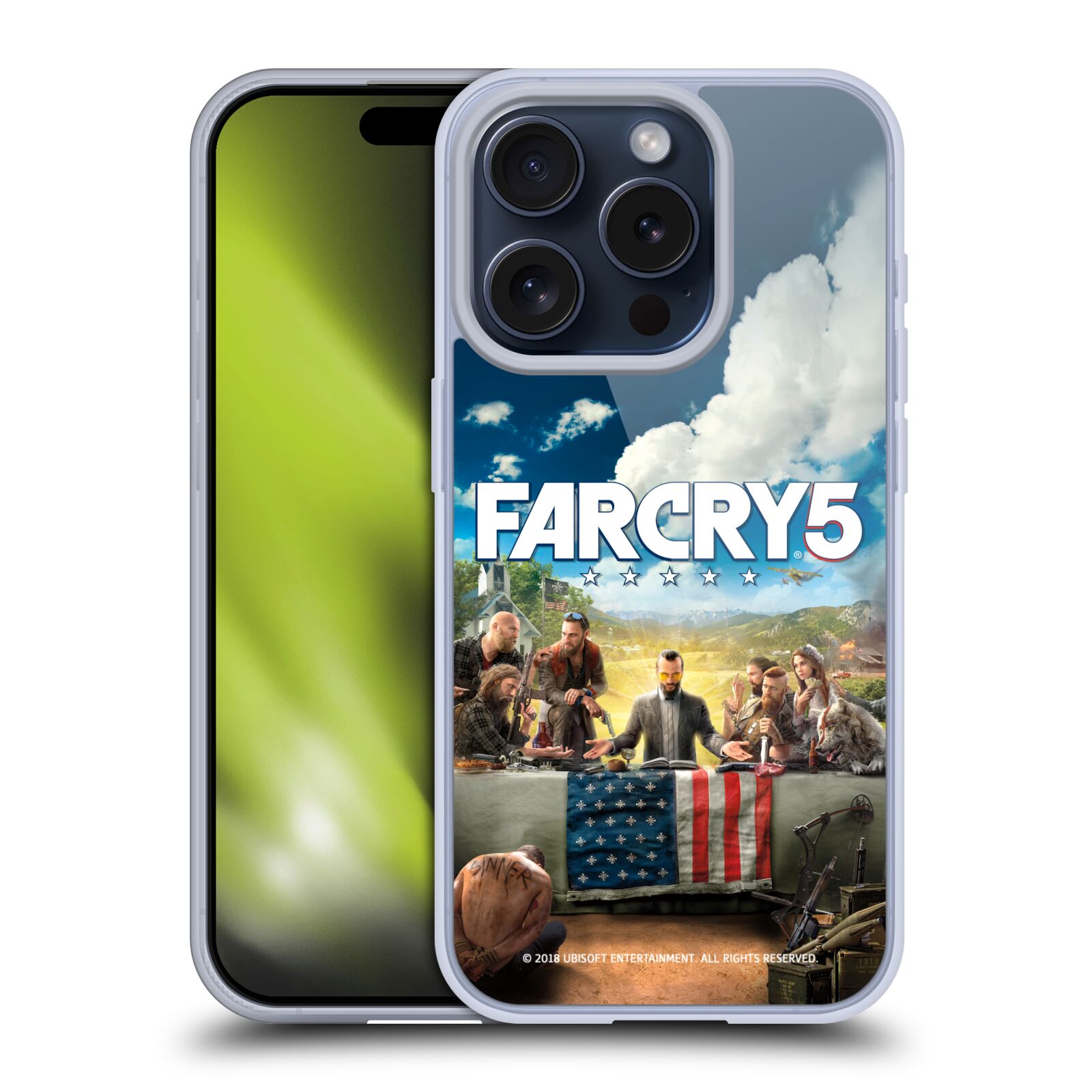 FAR CRY 5 KEY ART AND LOGO GEL CASE COMPATIBLE W/ APPLE iPHONE PHONES/MAGSAFE