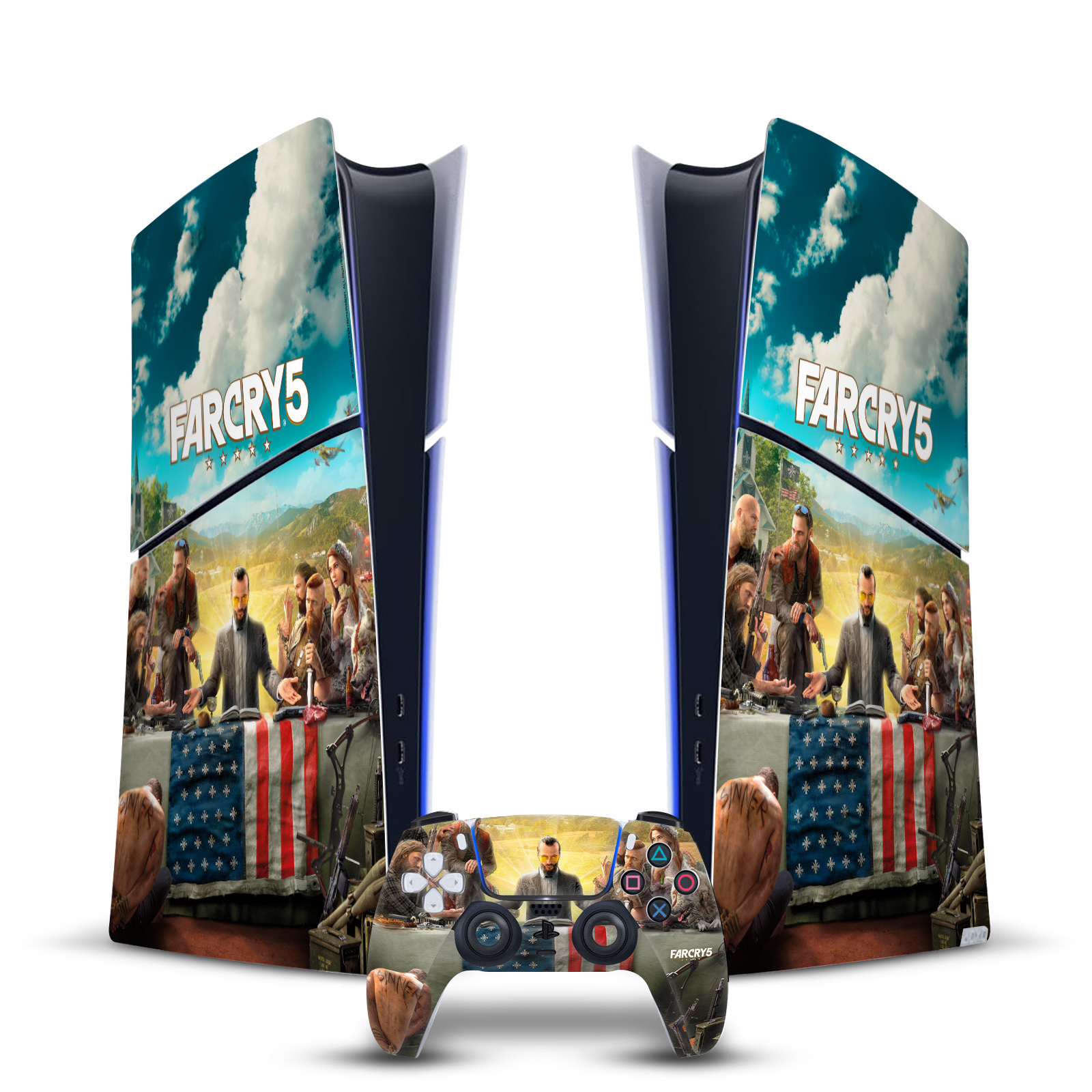 OFFICIAL FAR CRY ARTE CLAVE VINYL SKIN FOR PS5 SLIM DIGITAL CONSOLE & CONTROLLER